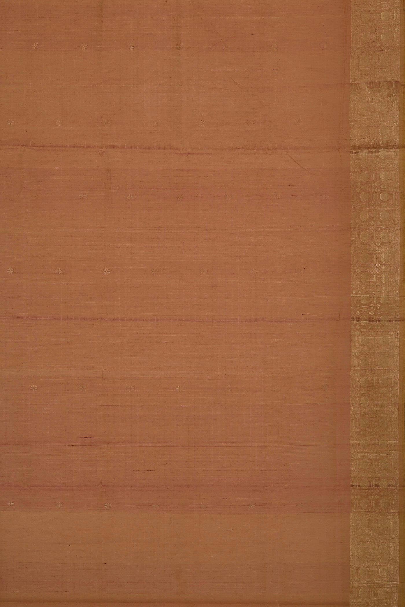 Coral with Yellow Dual Tone Silk Cotton Saree