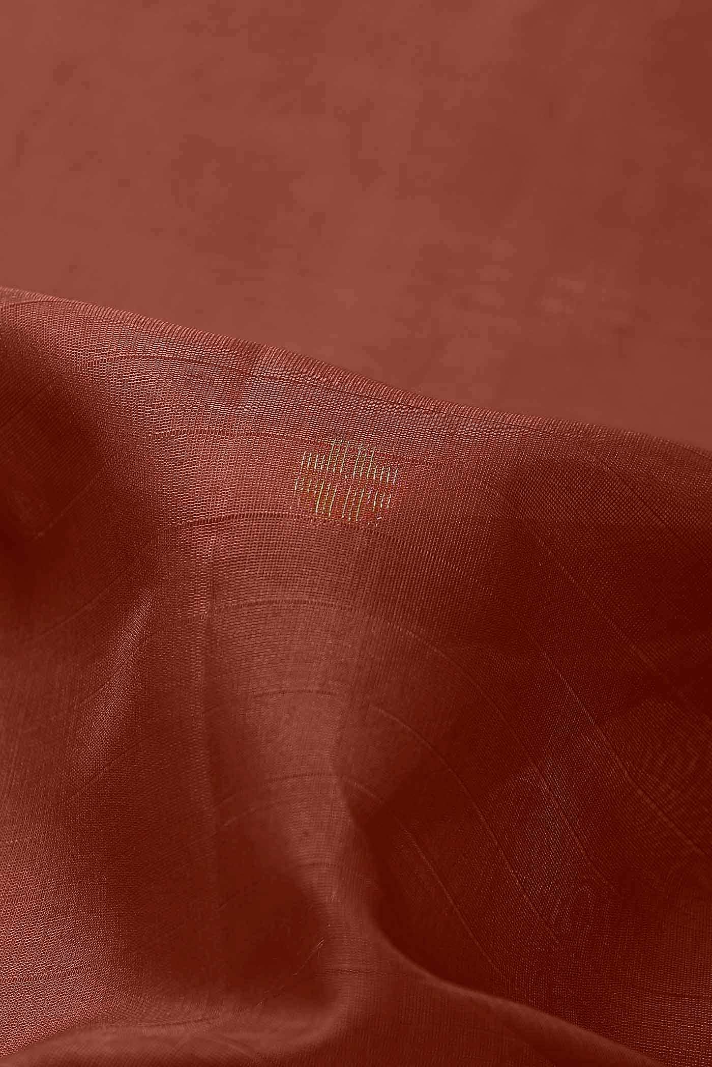 Coral with Yellow Dual Tone Silk Cotton Saree