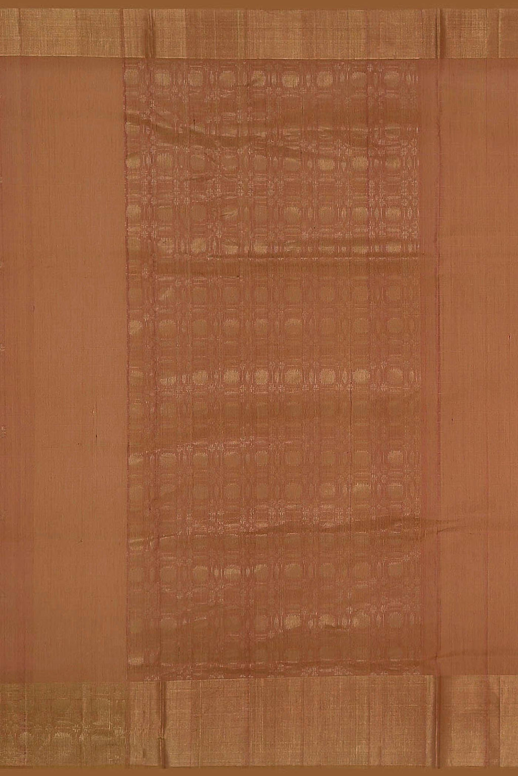 Coral with Yellow Dual Tone Silk Cotton Saree