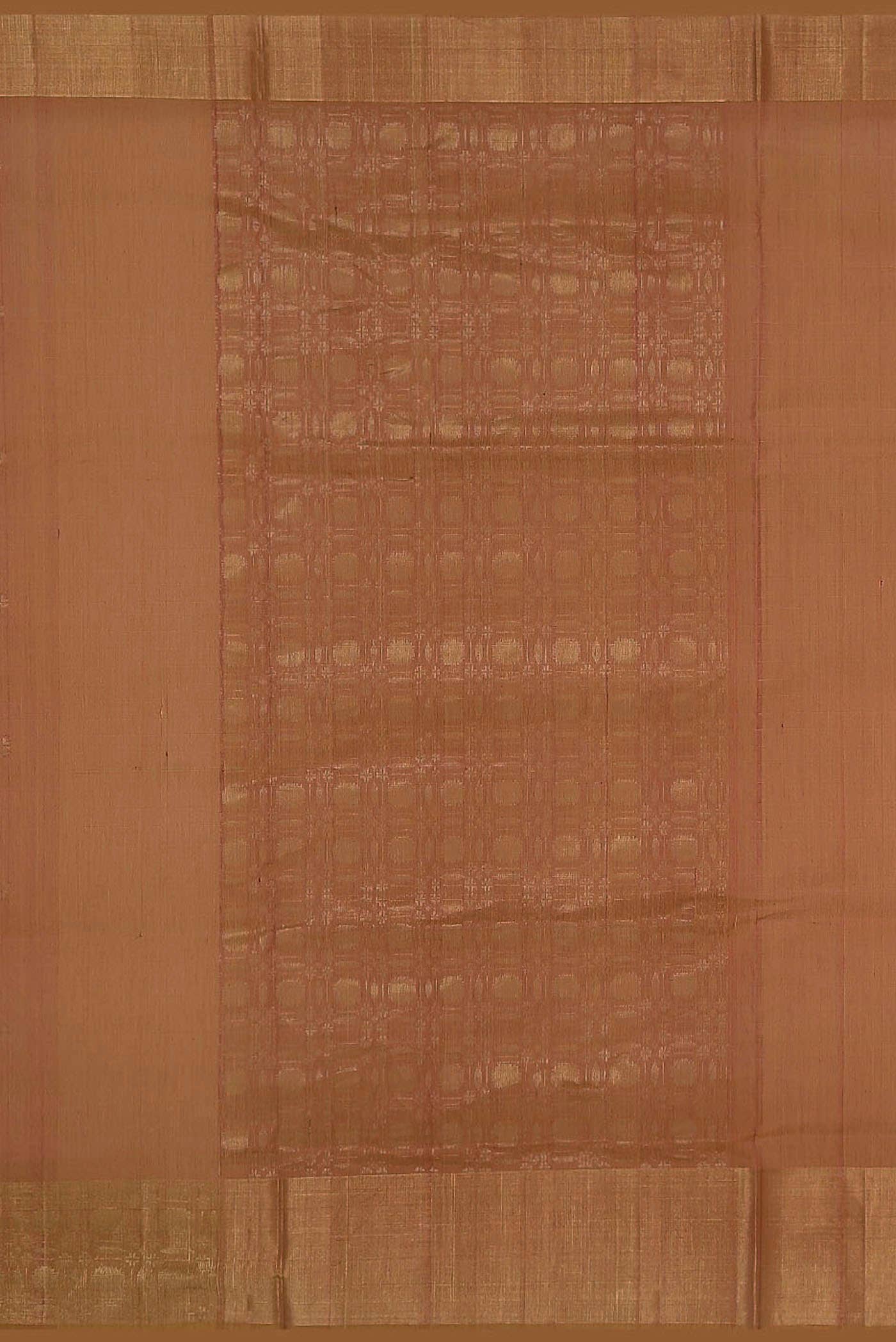 Coral with Yellow Dual Tone Silk Cotton Saree