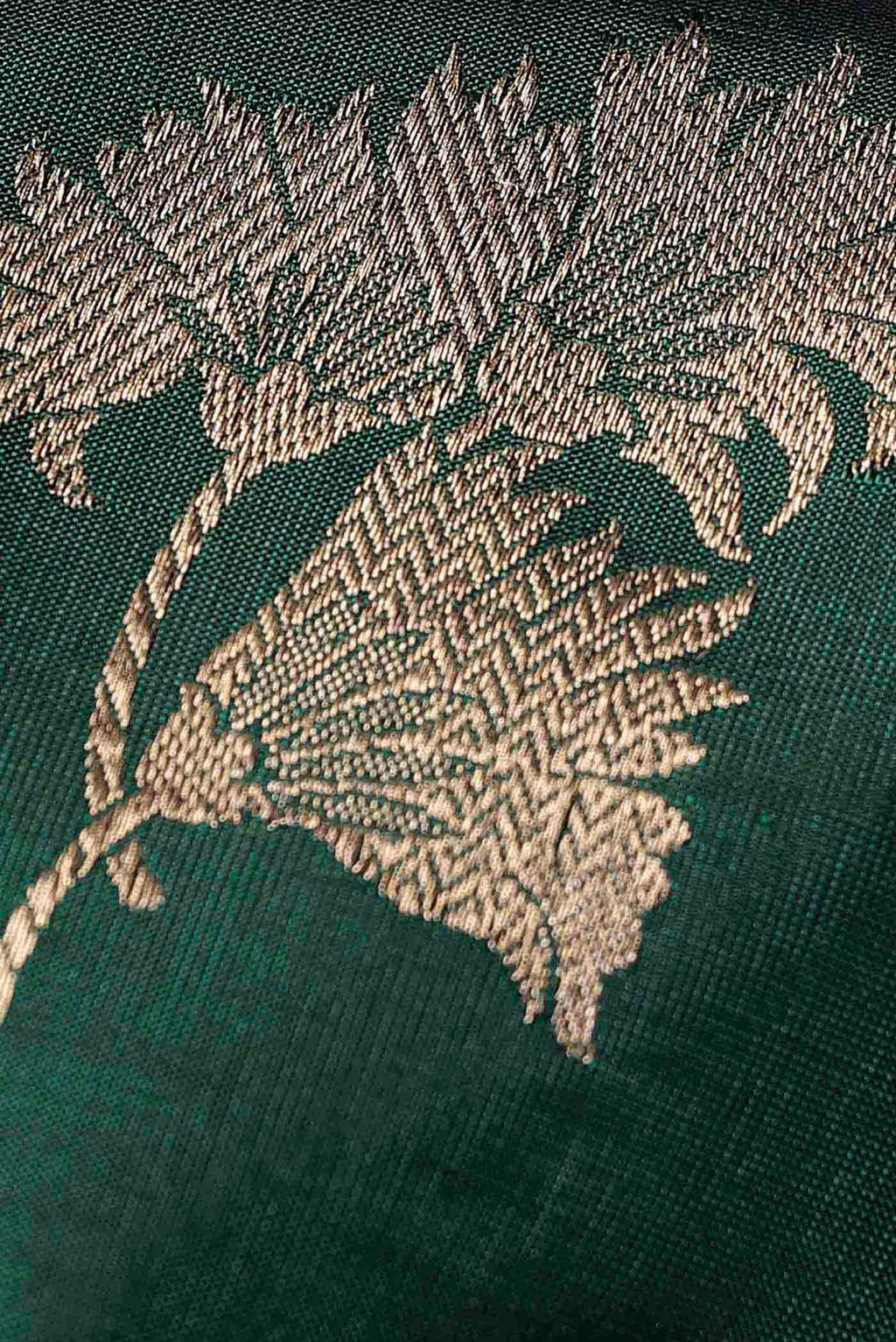 Green Banarasi Katan Silk Saree