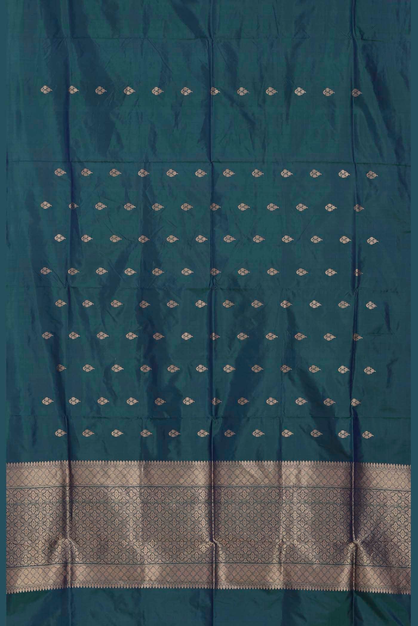Blue Banarasi Katan Silk Saree