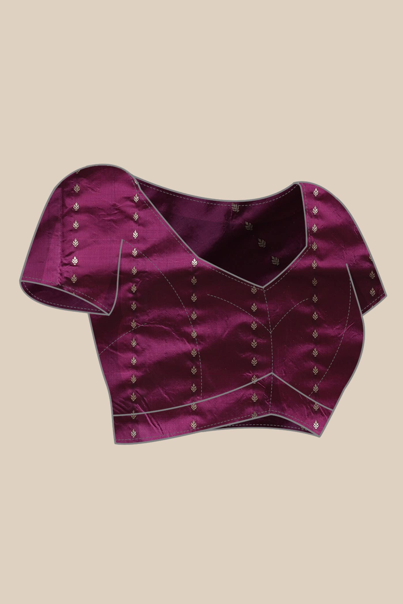 Dark Pink Banarasi Katan Silk Saree