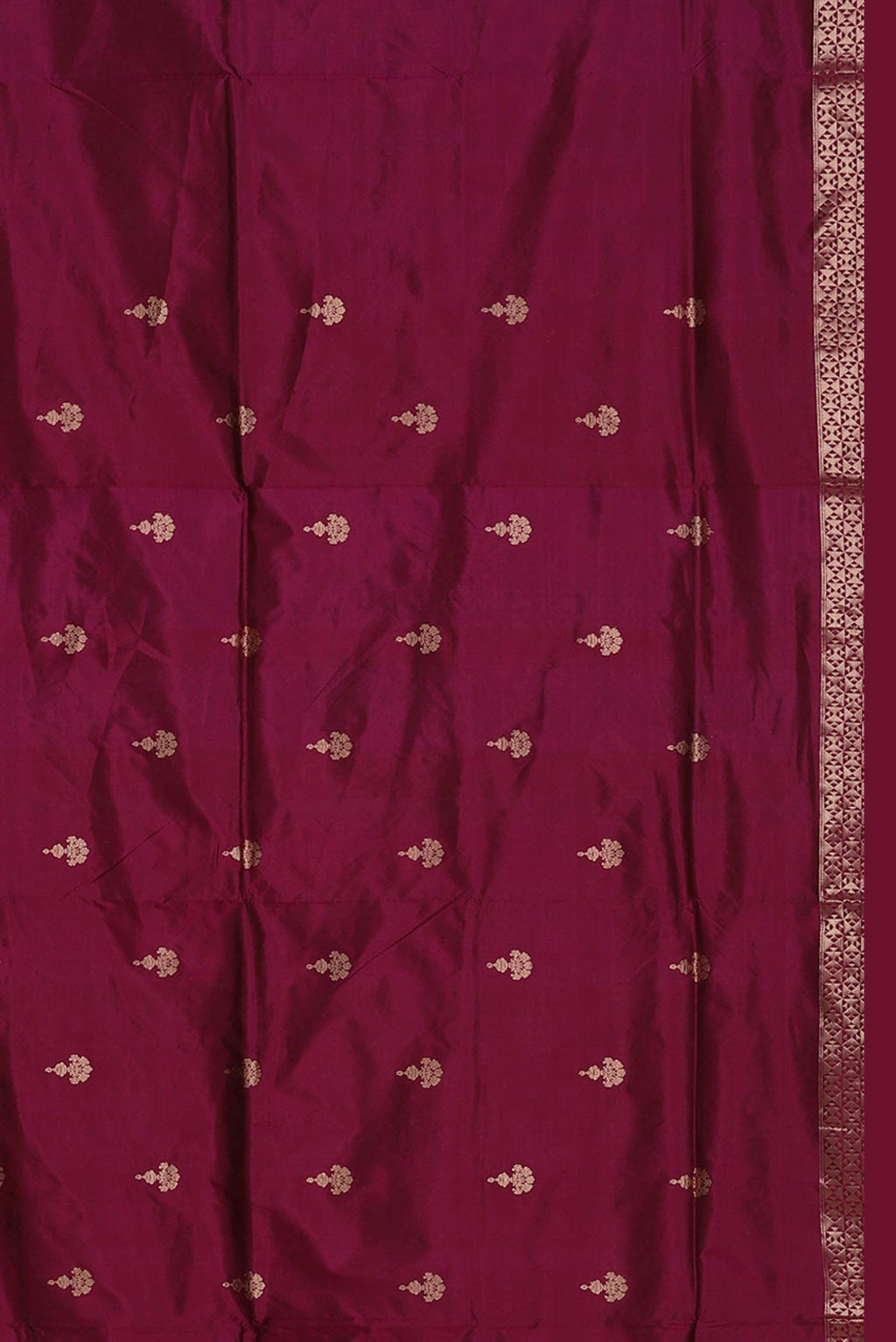 Dark Pink Banarasi Katan Silk Saree