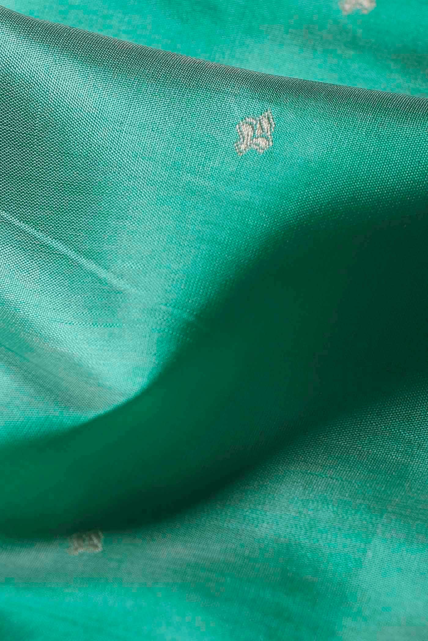 Green Dual Tone Banarasi Katan Silk Saree