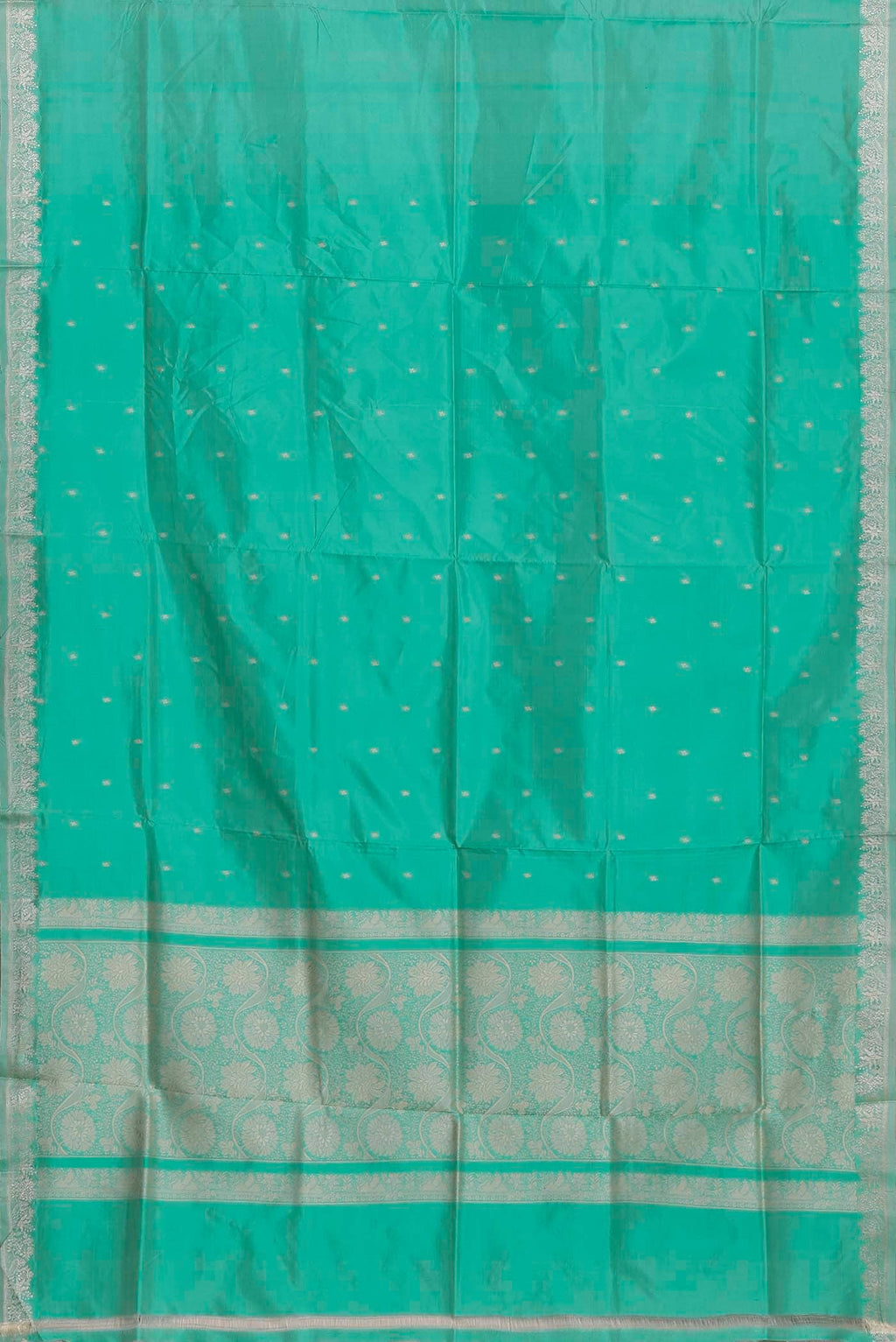 Green Dual Tone Banarasi Katan Silk Saree