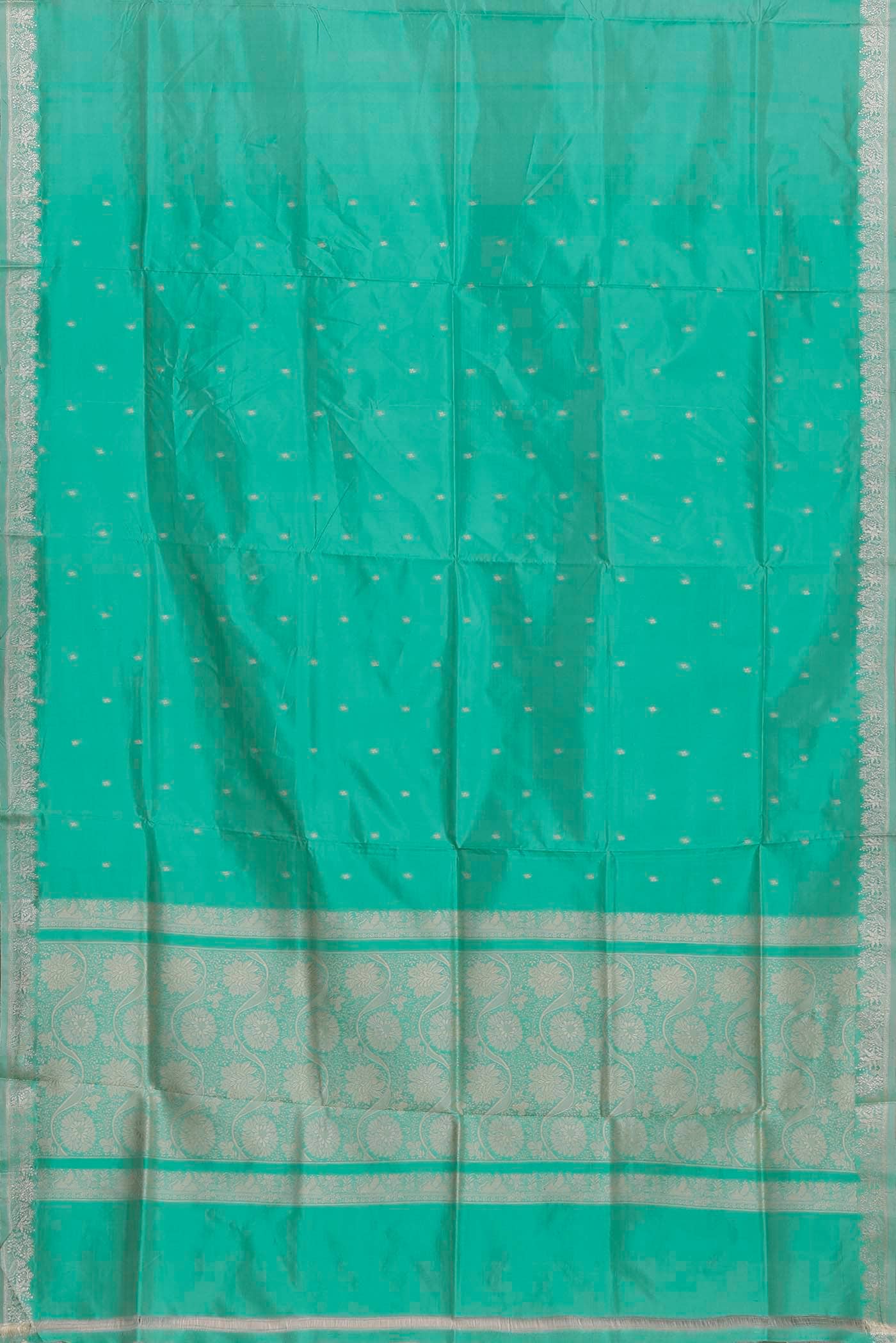 Green Dual Tone Banarasi Katan Silk Saree
