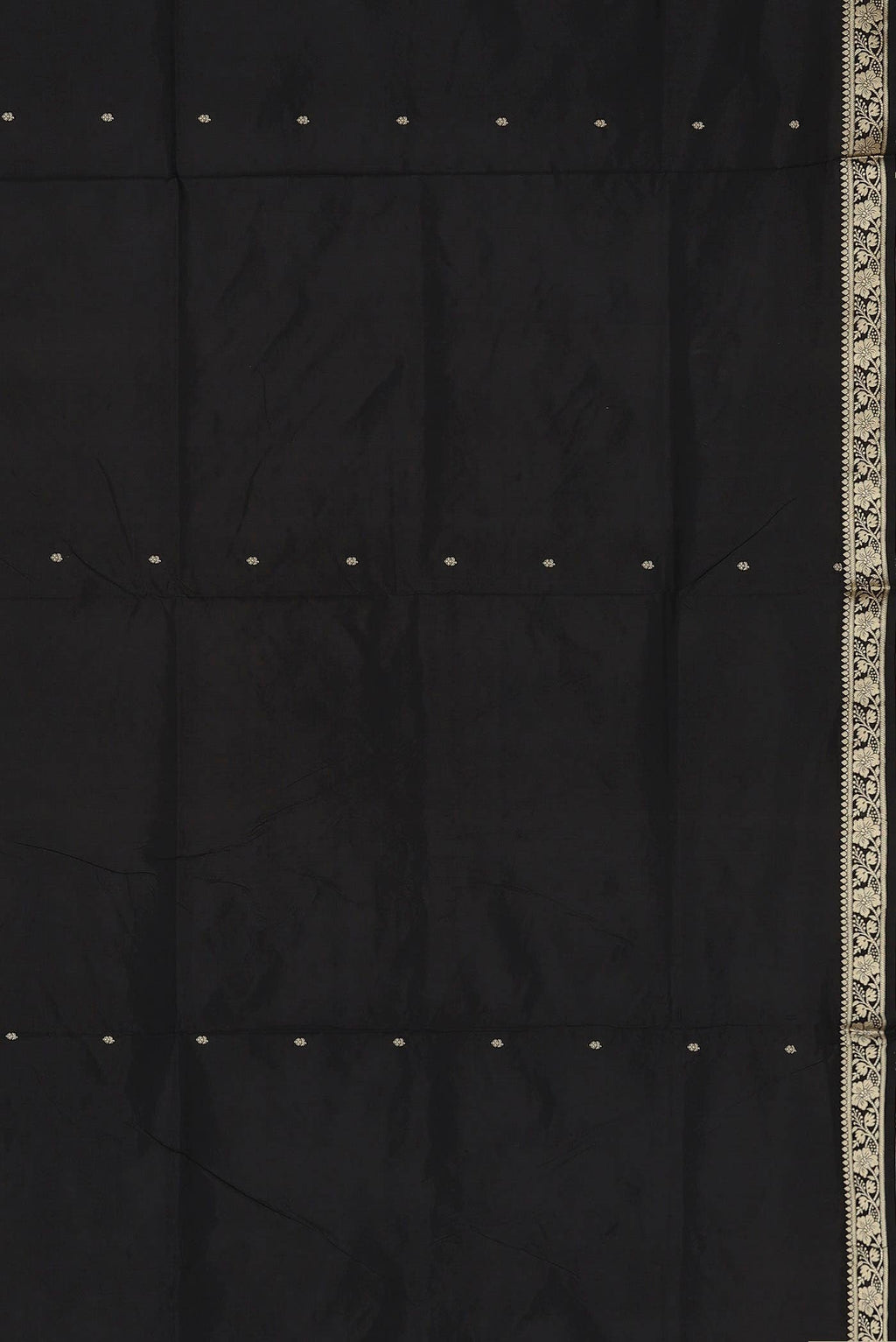Black Banarasi Katan Silk Saree