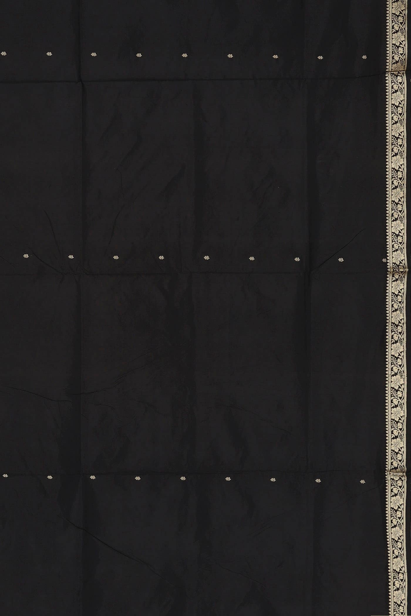 Black Banarasi Katan Silk Saree