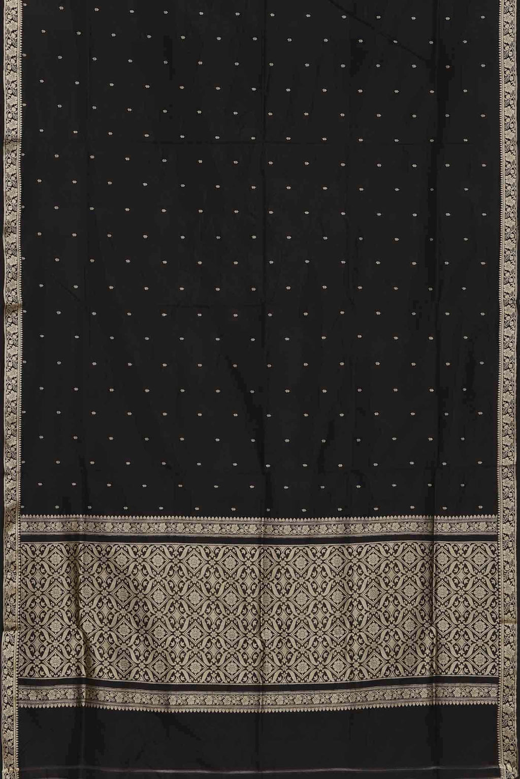 Black Banarasi Katan Silk Saree