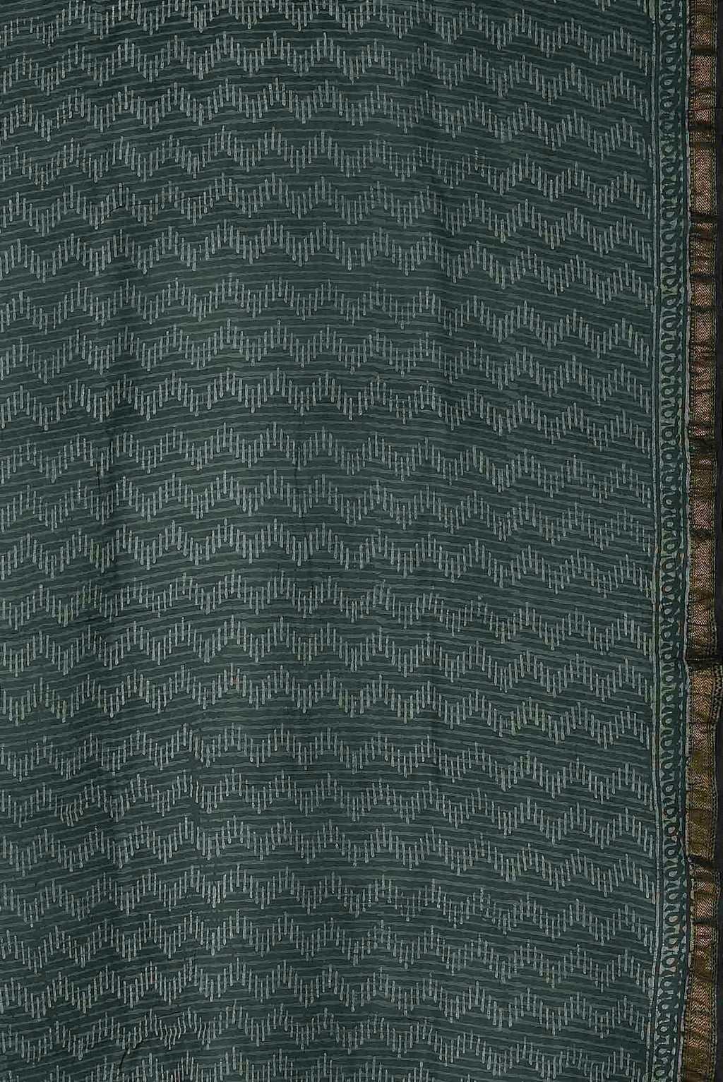 Green Chanderi Silk Cotton Saree