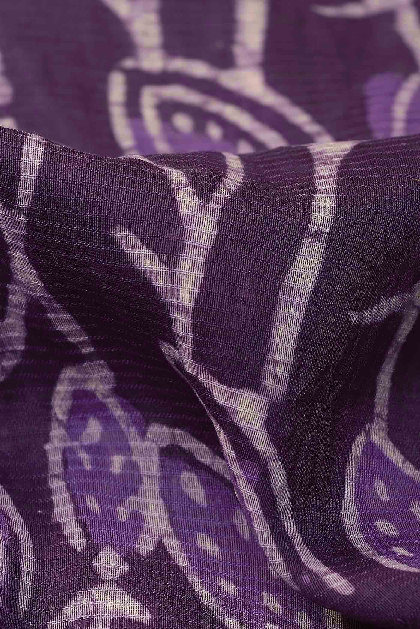 Violet Maheshwari Silk Cotton Saree