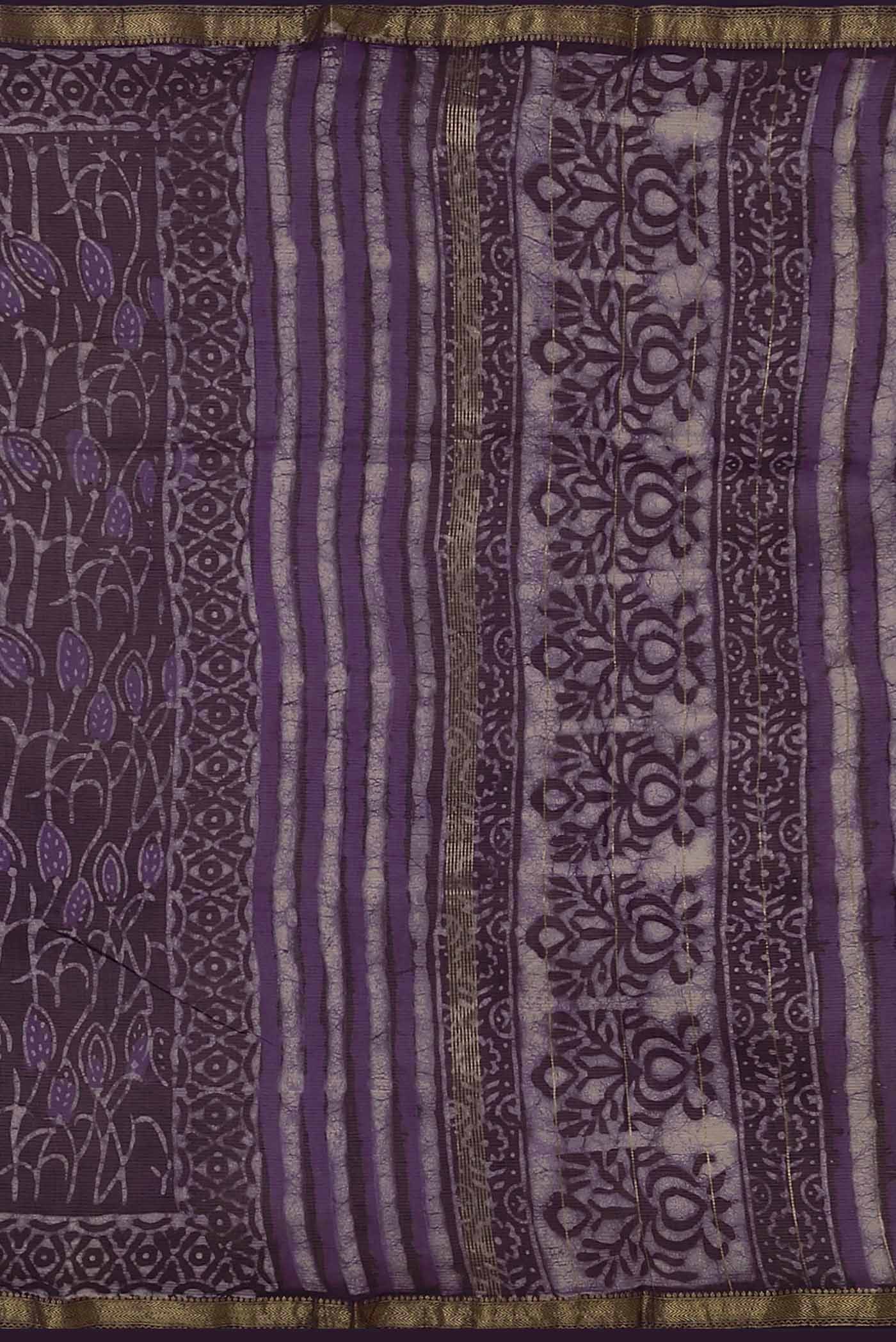 Violet Maheshwari Silk Cotton Saree