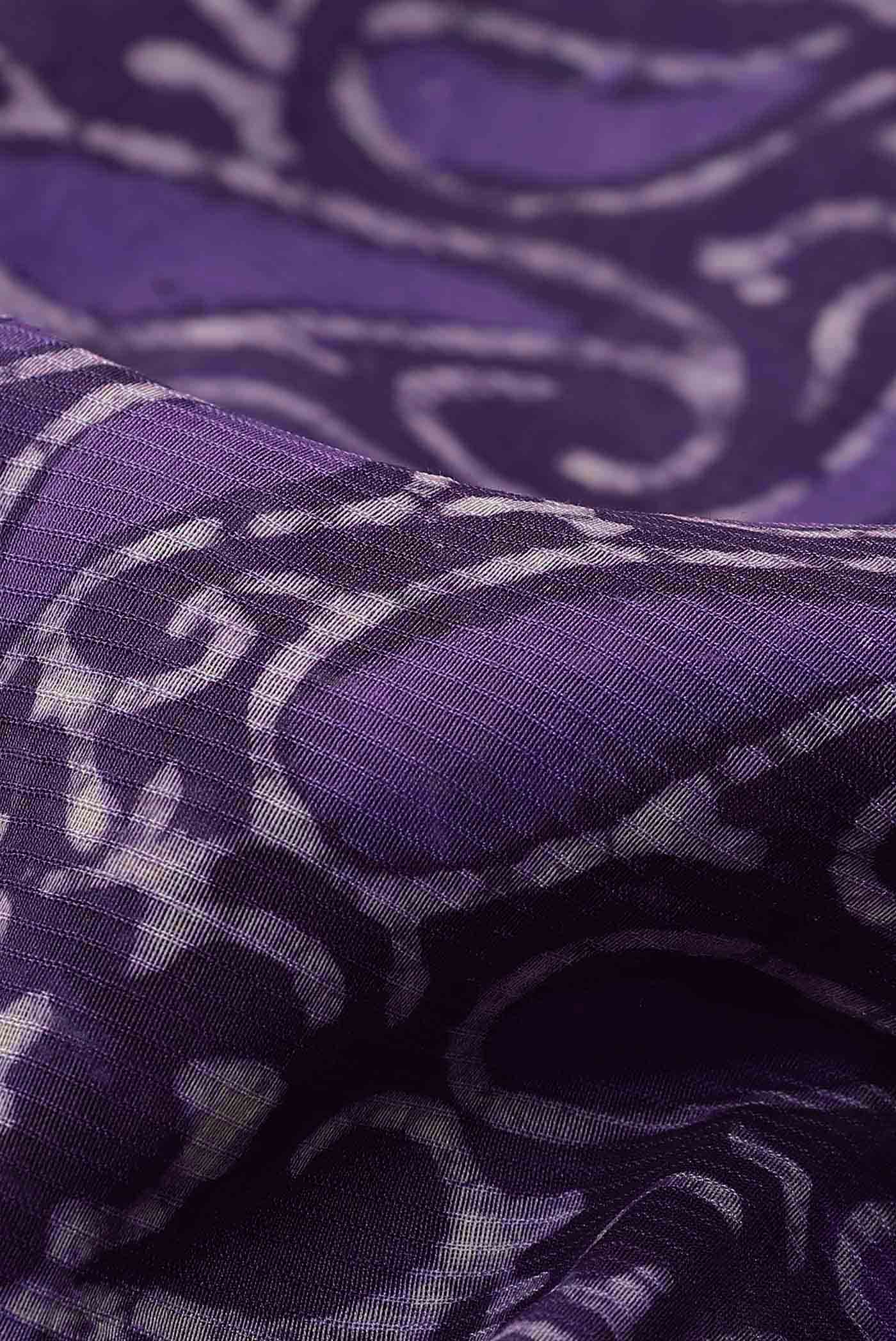 Violet Maheshwari Silk Cotton Saree