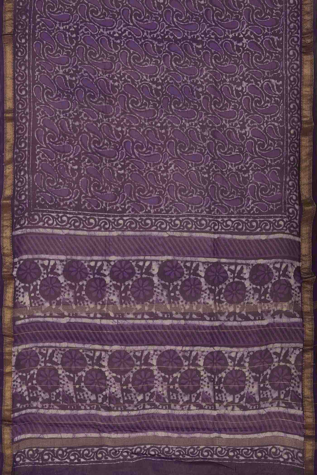 Violet Maheshwari Silk Cotton Saree