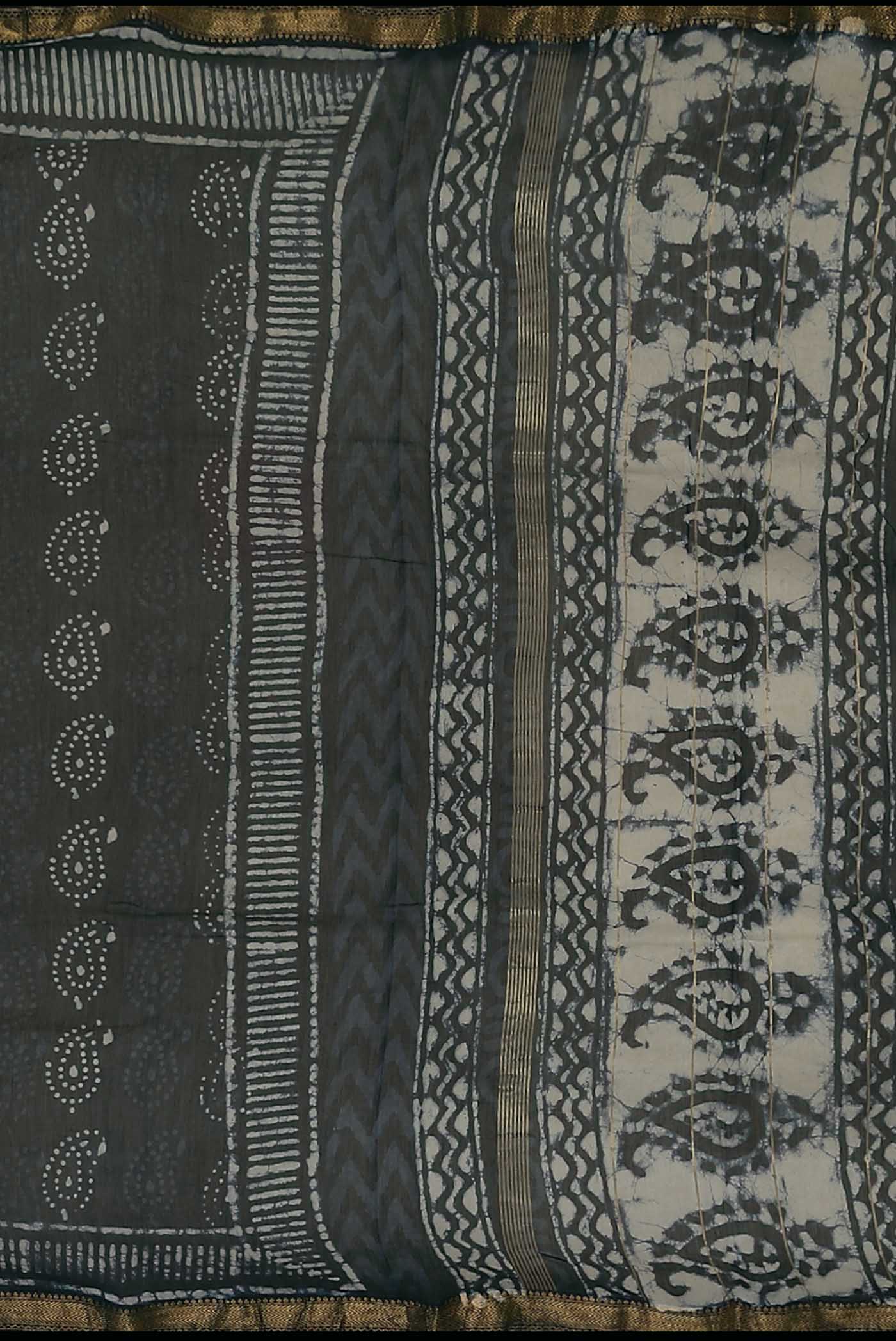 Blue Maheshwari Silk Cotton Saree