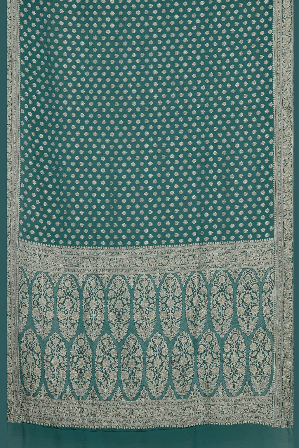 Blue Banarasi Georgette Saree