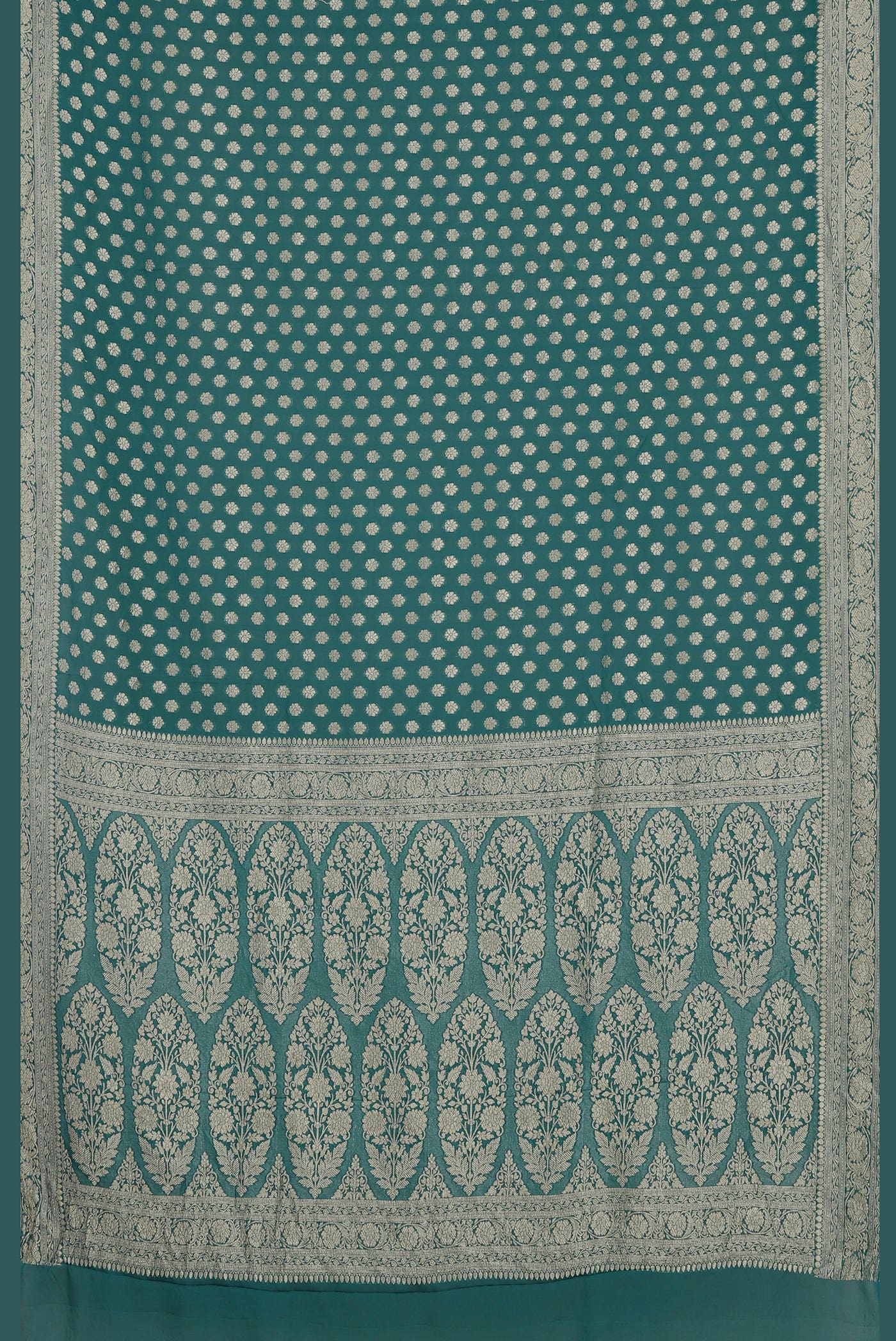 Blue Banarasi Georgette Saree