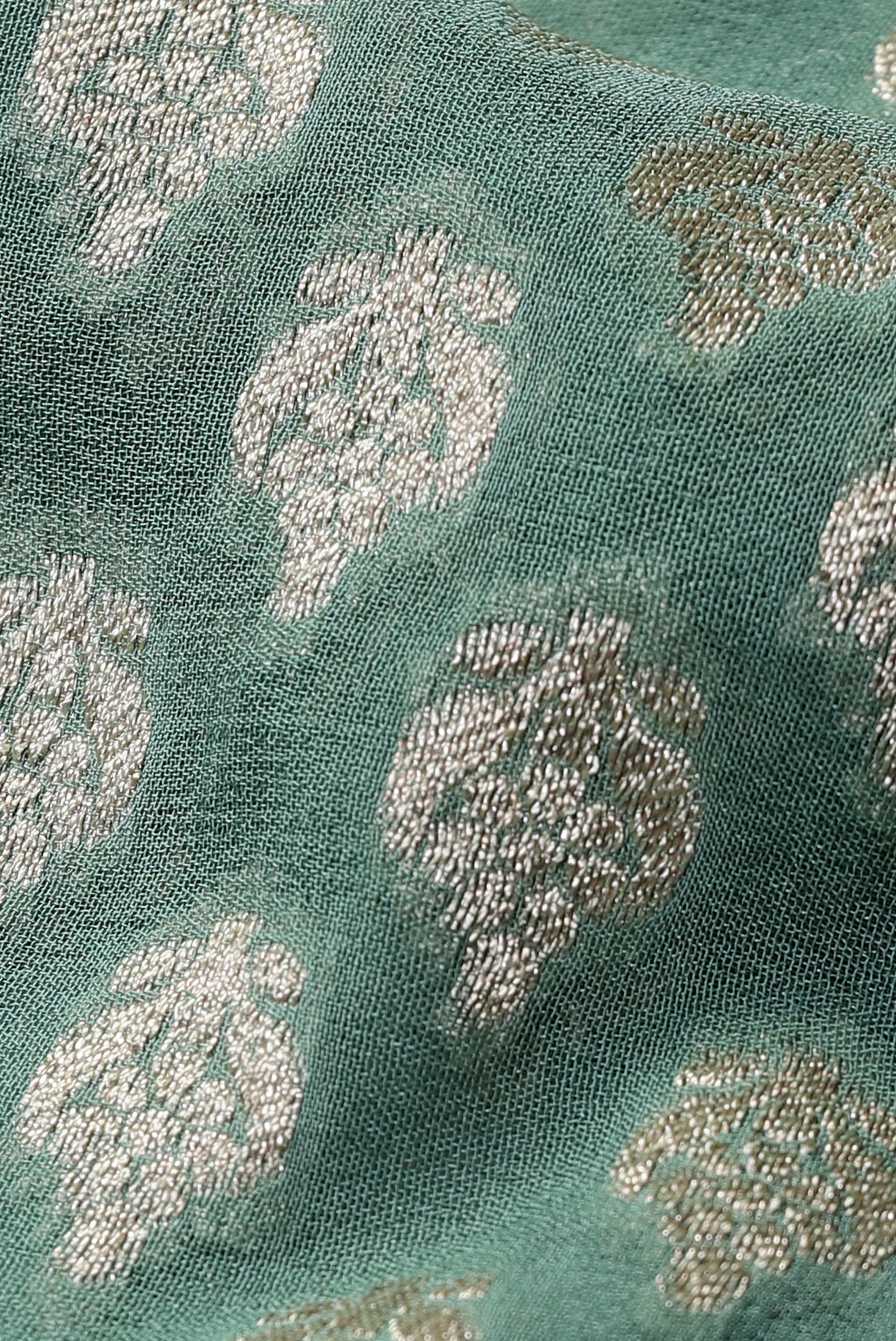 Green Banarasi Georgette Saree