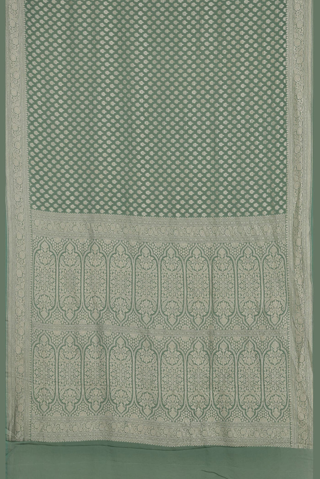 Green Banarasi Georgette Saree