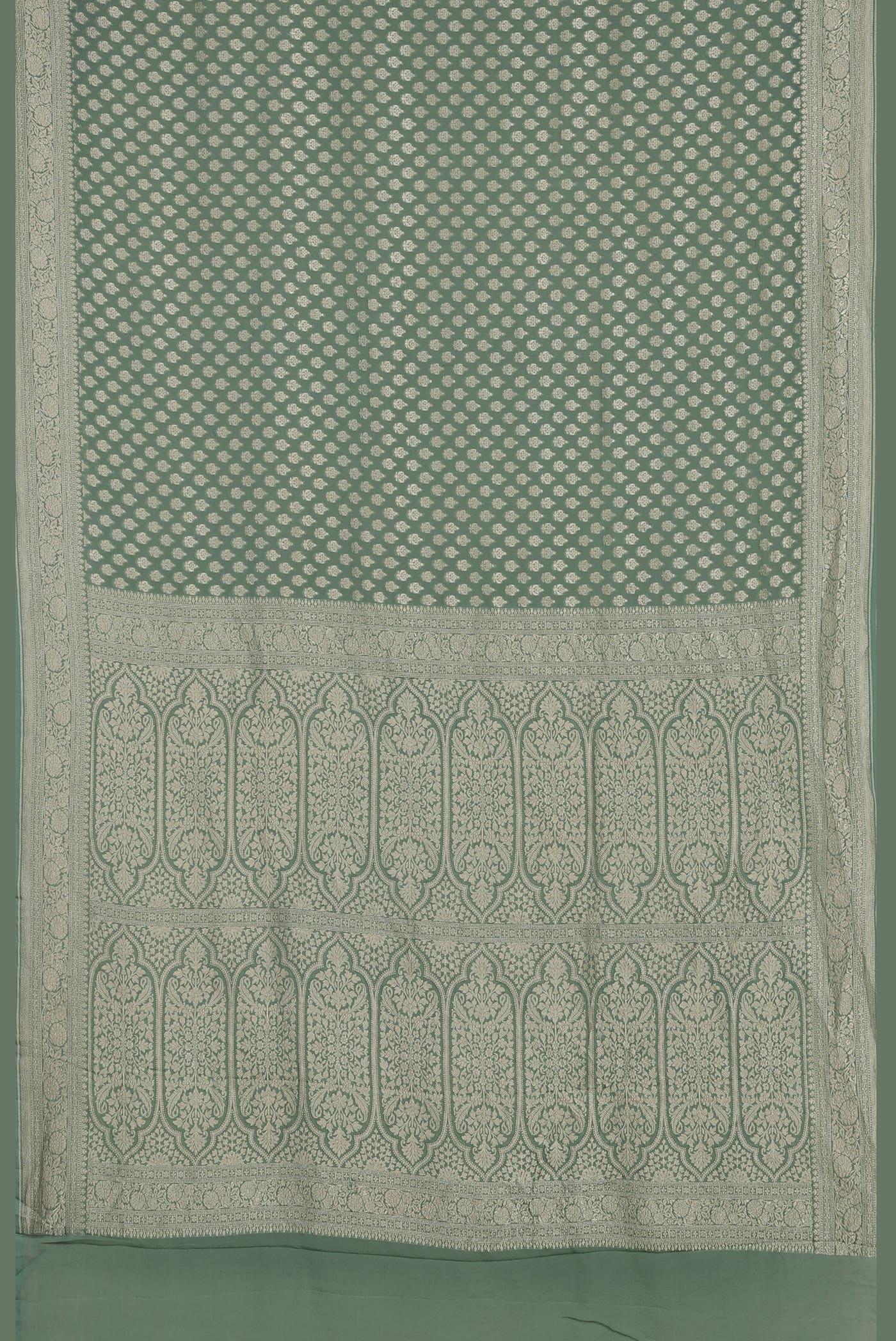 Green Banarasi Georgette Saree