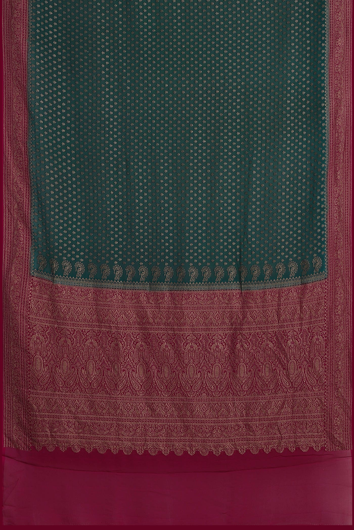 Blue Banarasi Georgette Saree