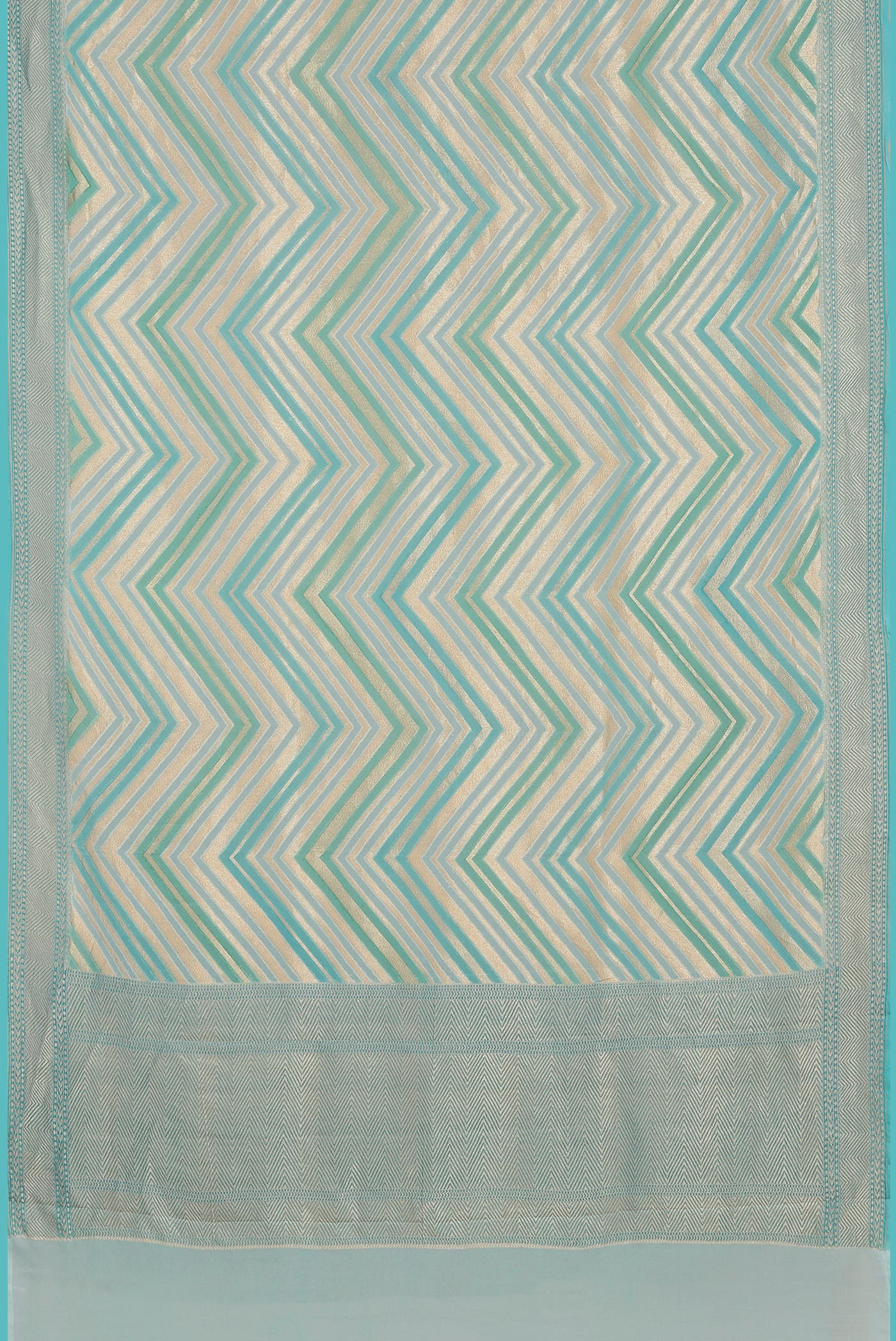 Green Banarasi Georgette Saree