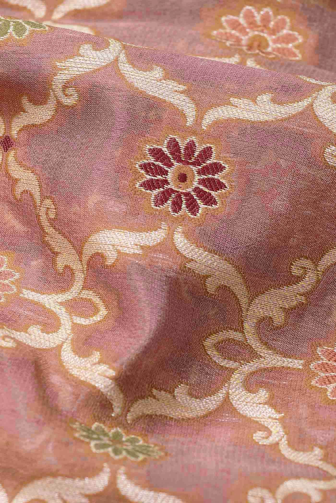 Beige Banarasi Georgette Saree