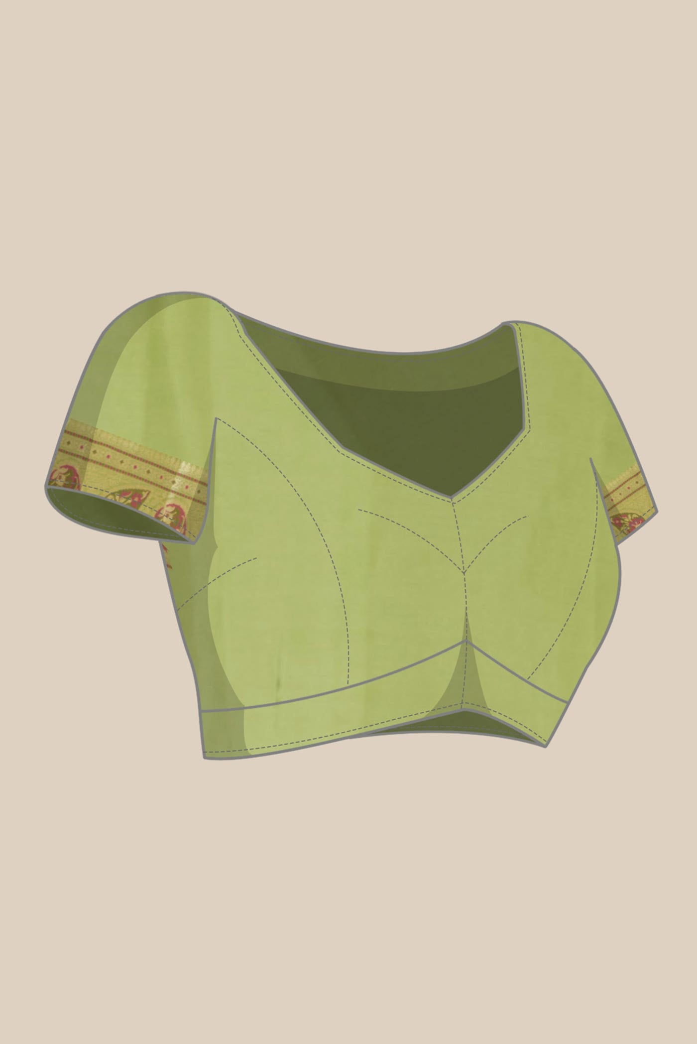 Green Banarasi Georgette Saree
