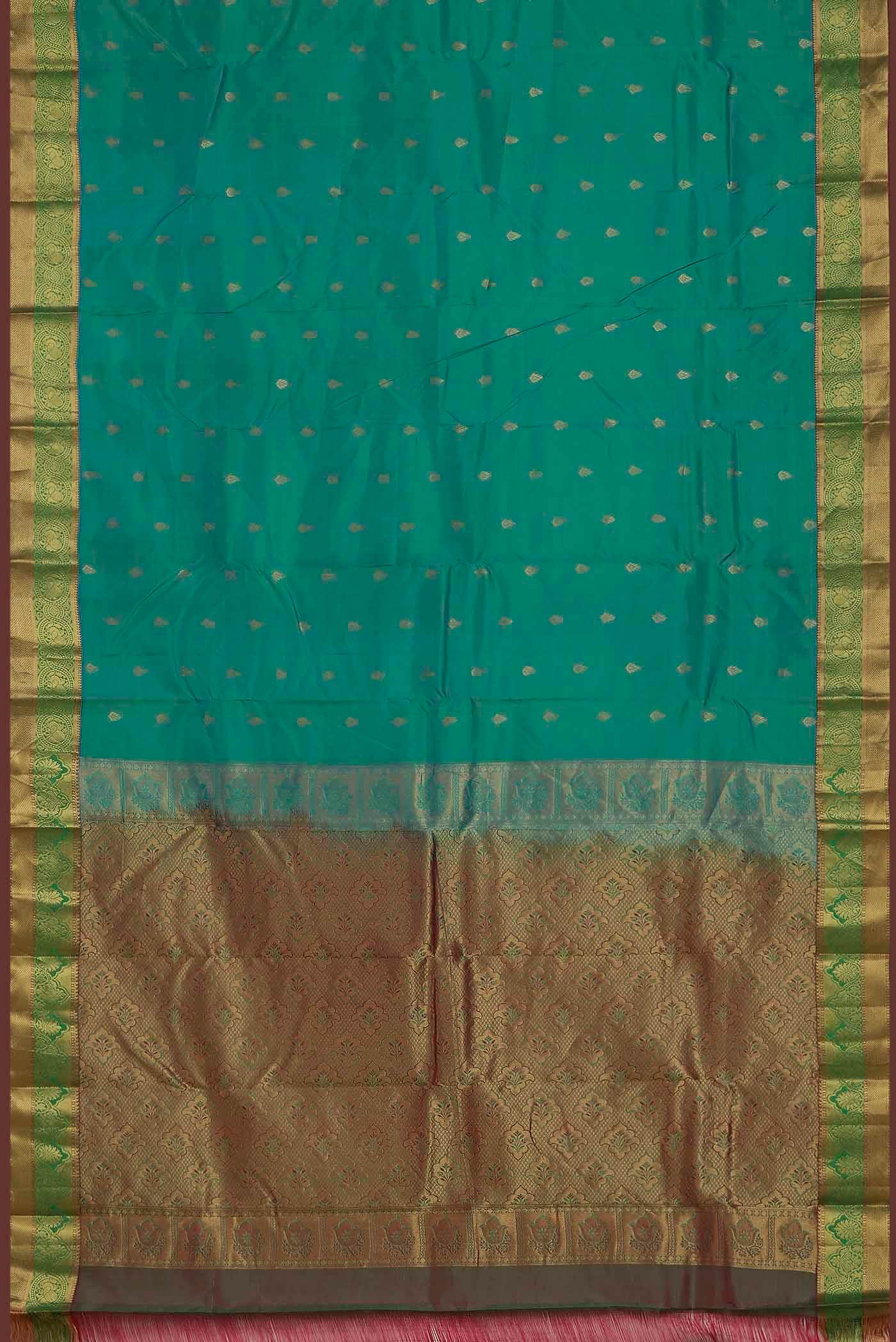 Blue Kanchipuram Silk Saree