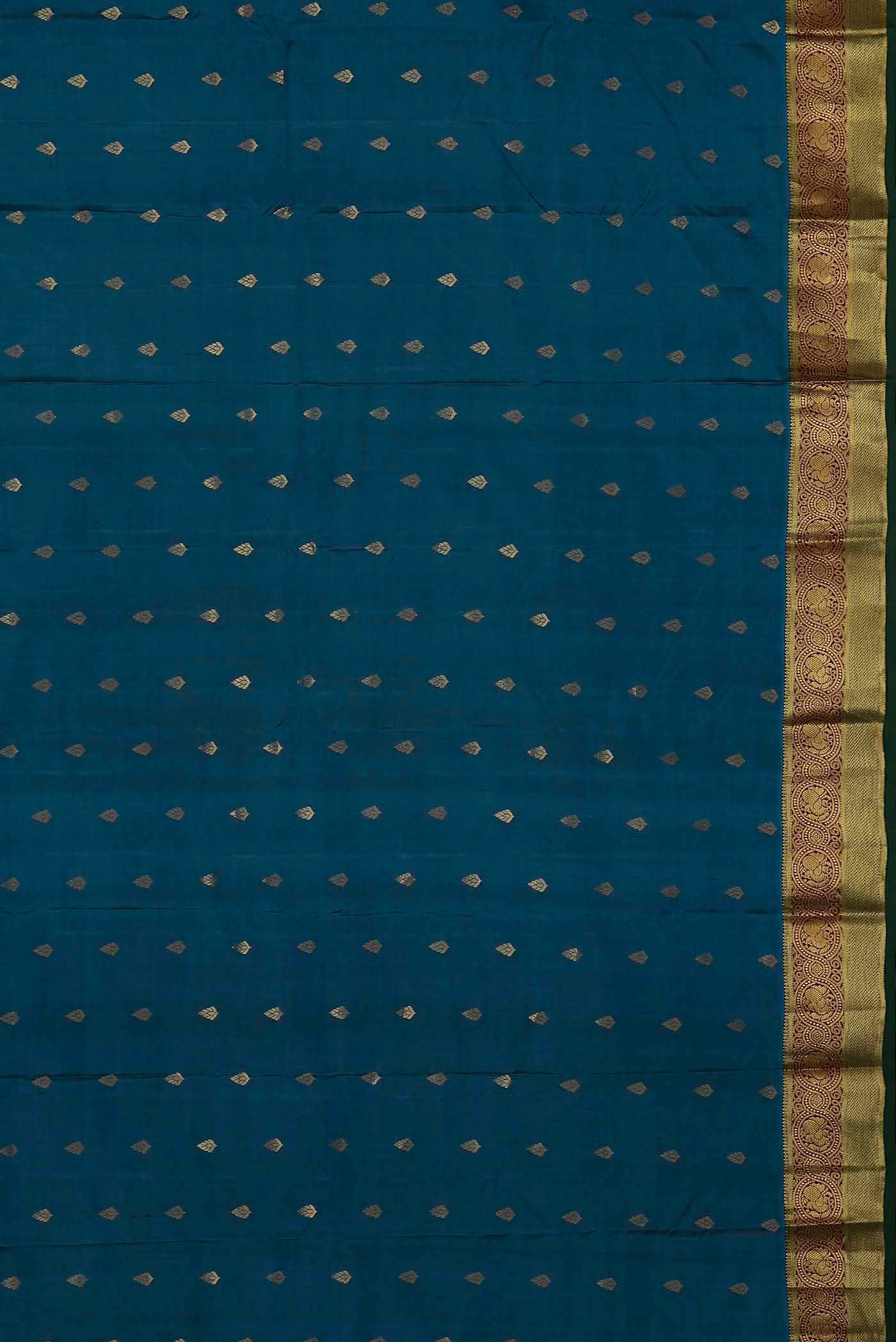 Blue Kanchipuram Silk Saree