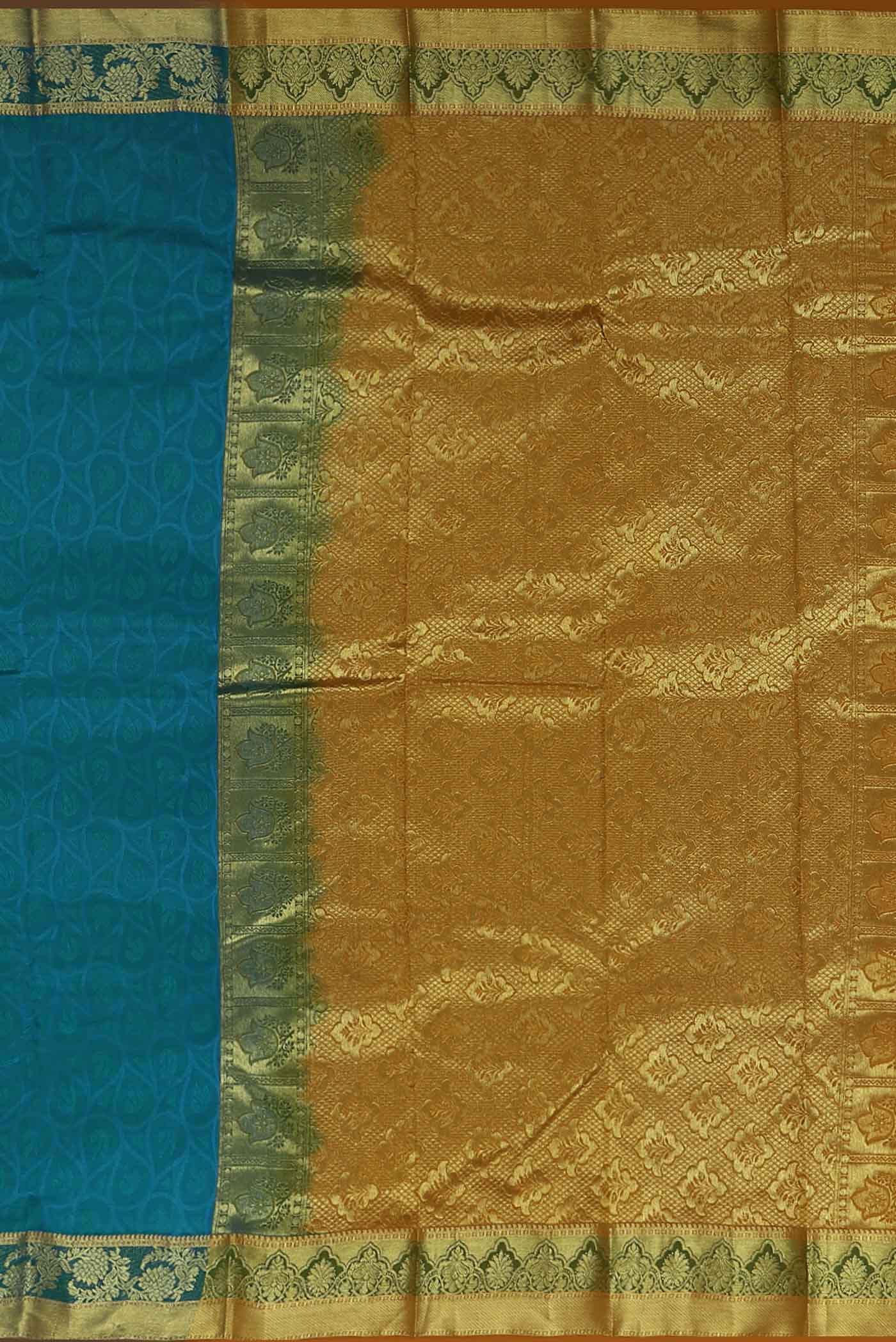 Blue Kanchipuram Silk Saree