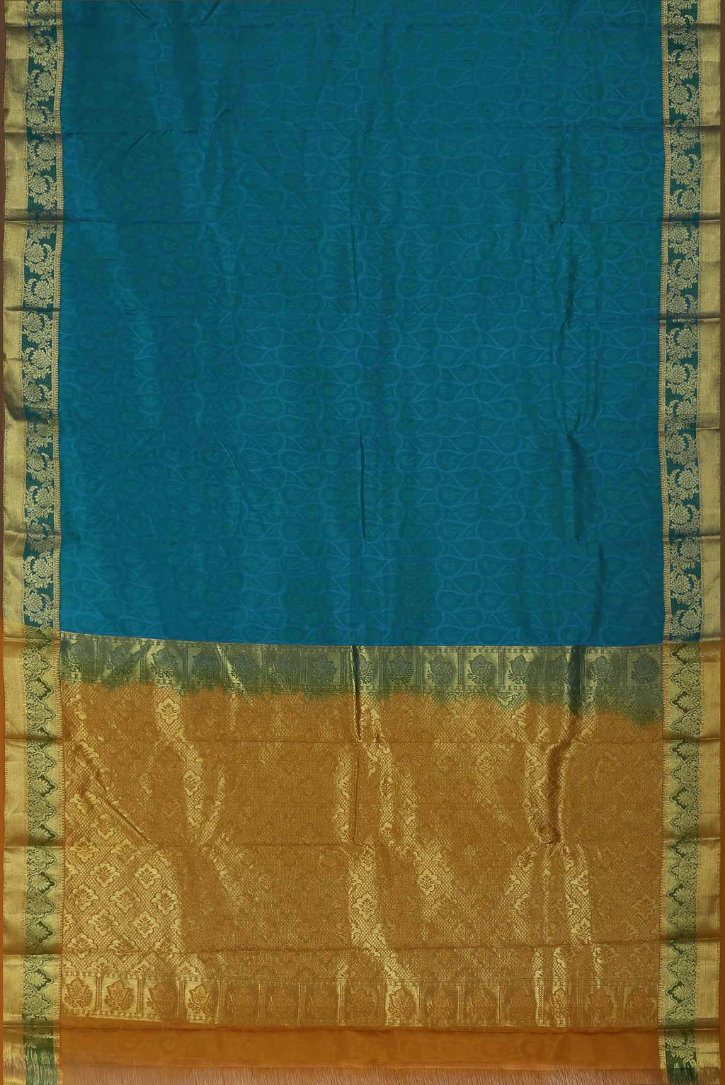 Blue Kanchipuram Silk Saree