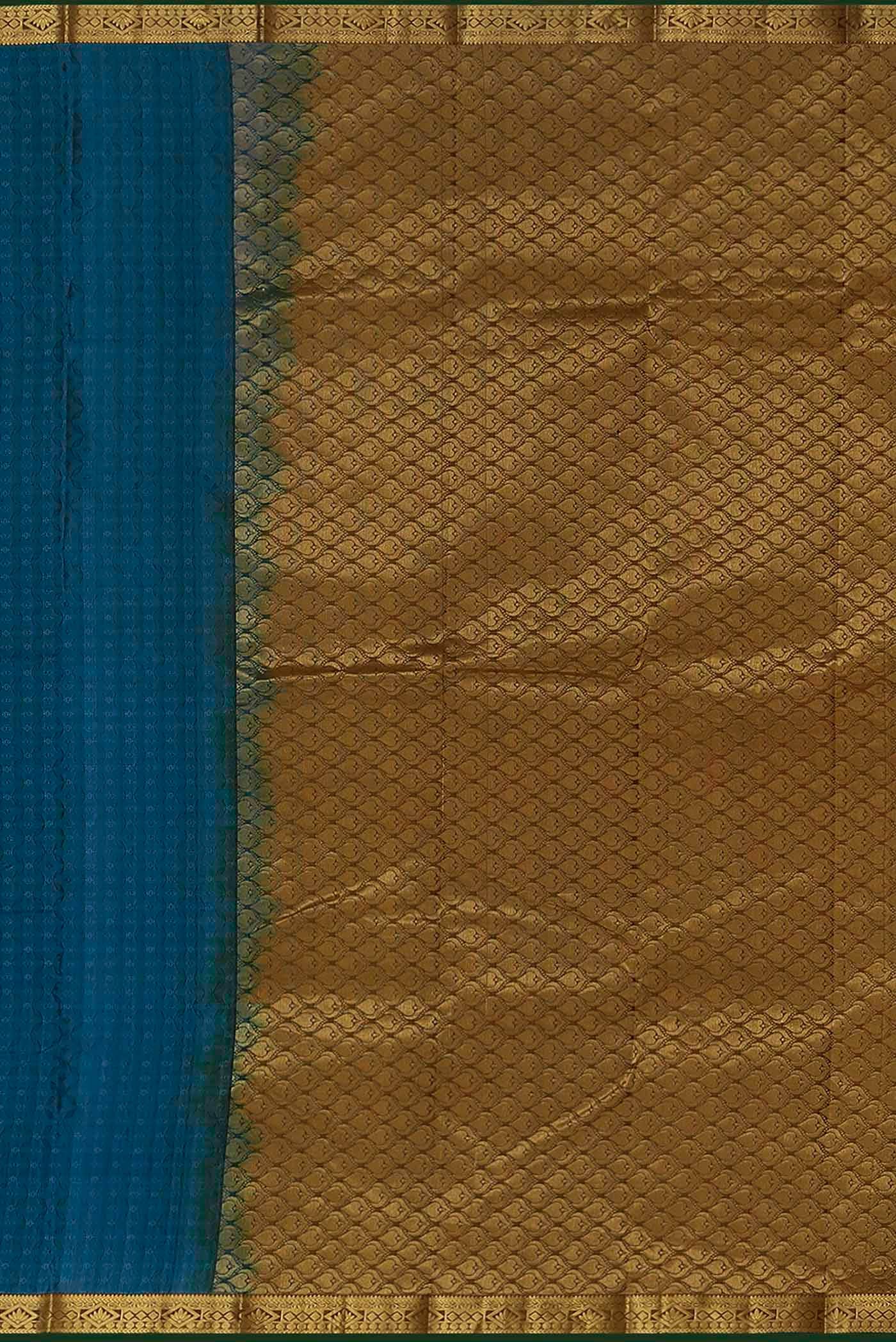 Blue Kanchipuram Silk Saree