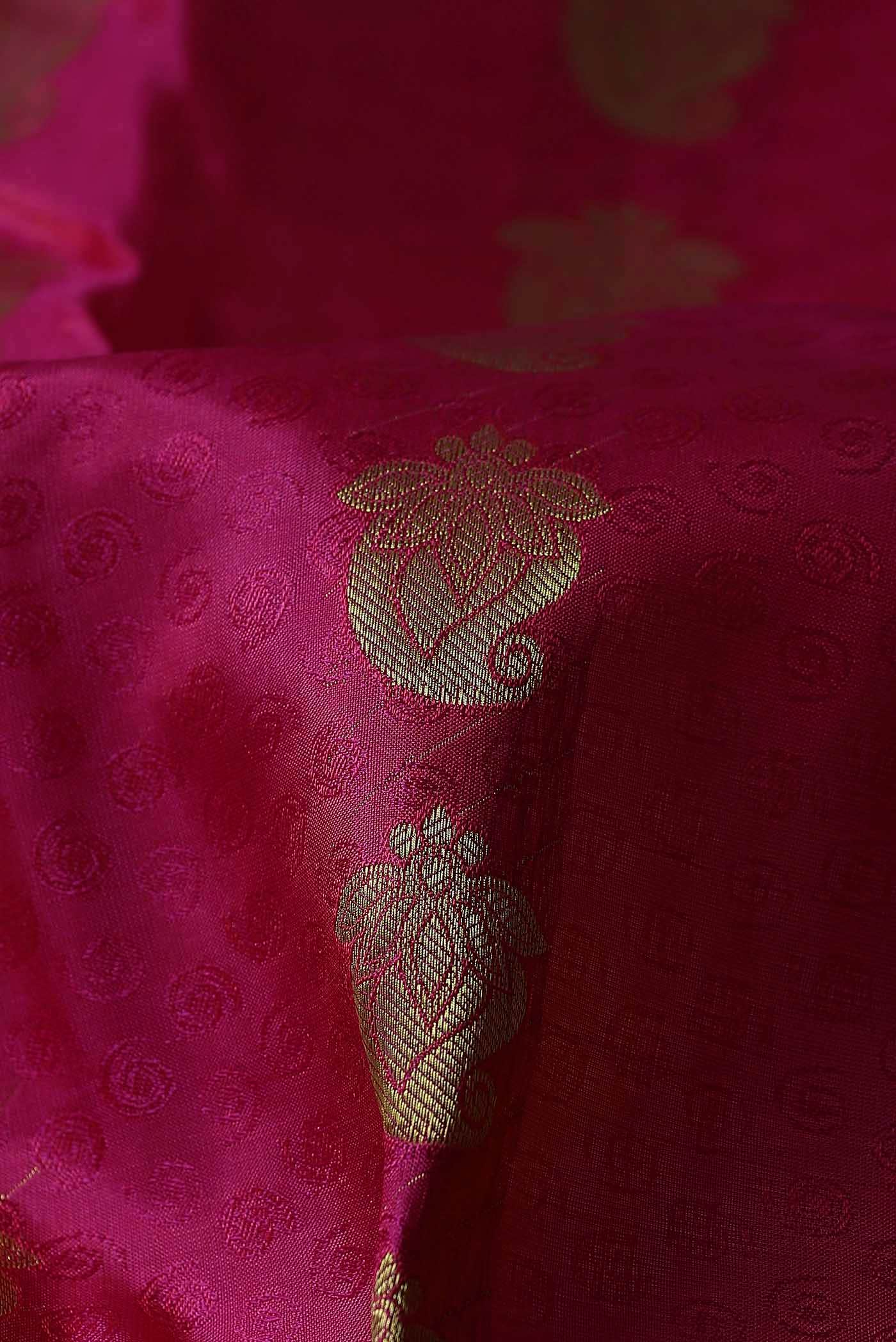 Pink Kanchipuram Silk Saree