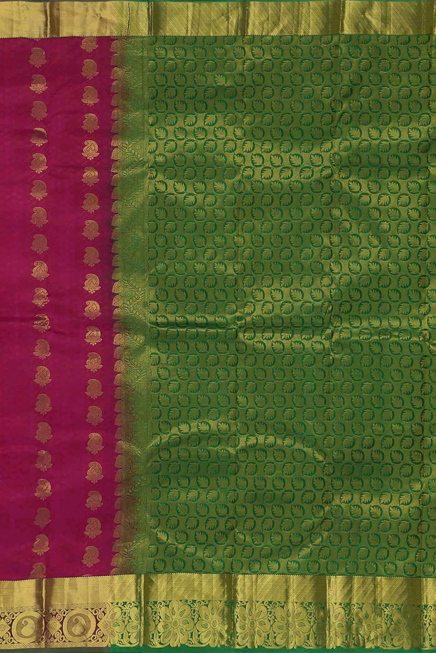 Pink Kanchipuram Silk Saree