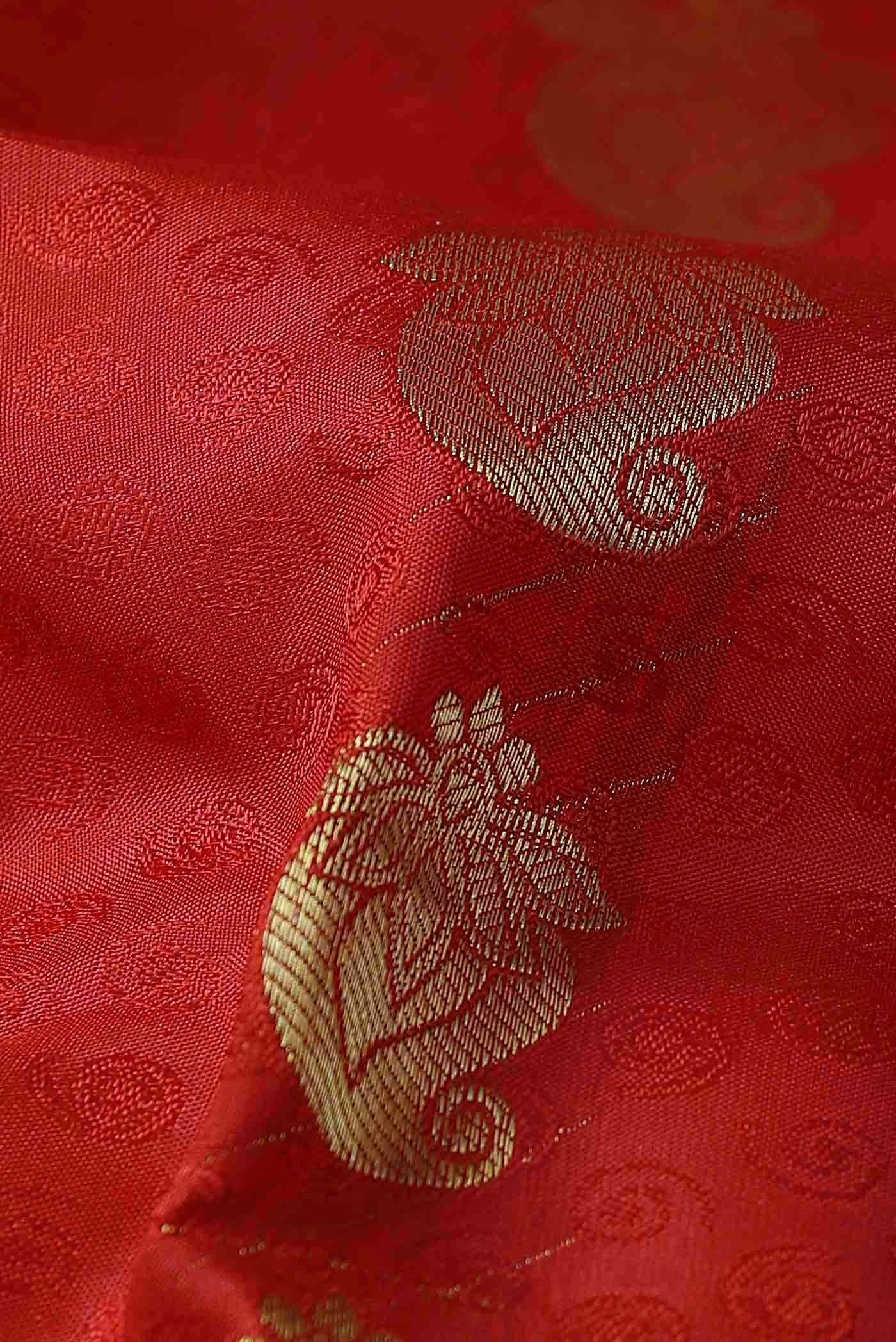 Red Kanchipuram Silk Saree
