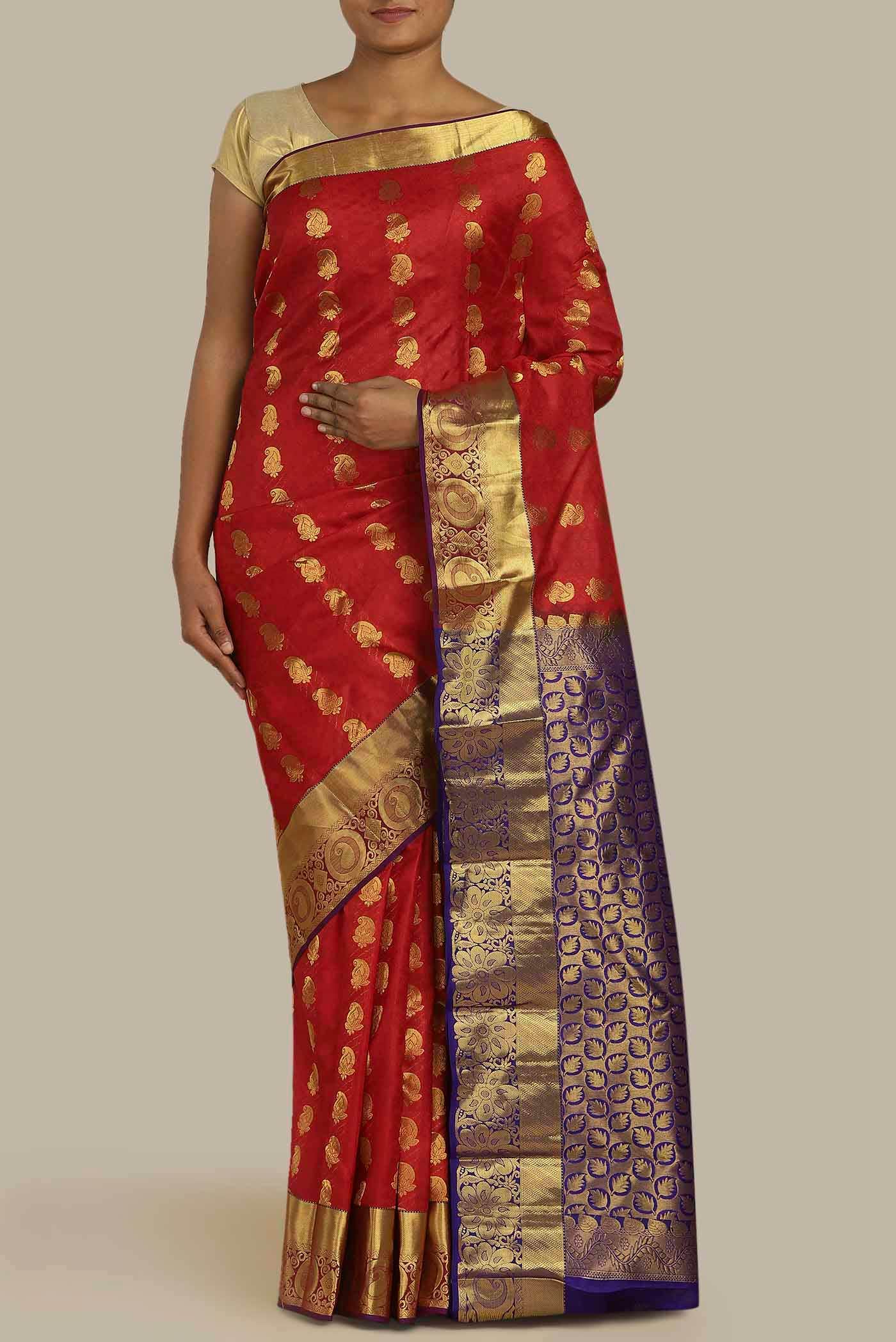 Red Kanchipuram Silk Saree