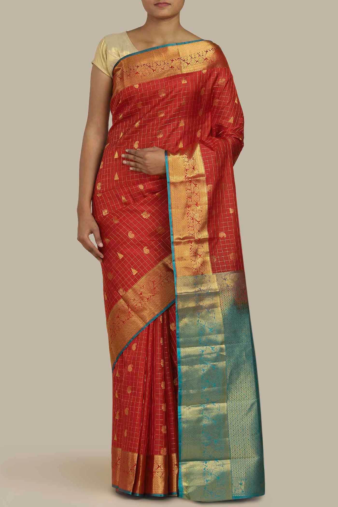Red Kanchipuram Silk Saree