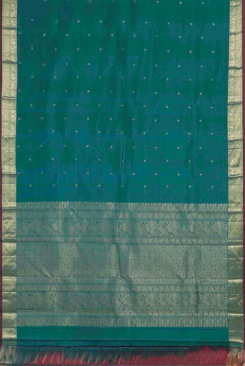 Blue Kanchipuram Silk Saree