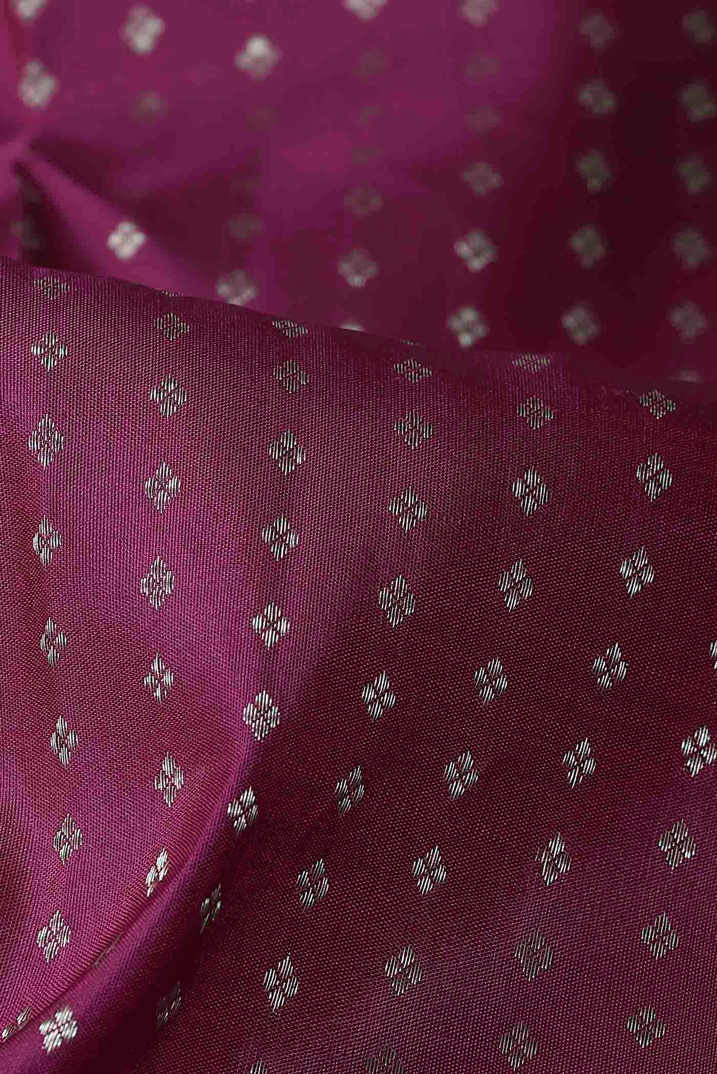 Dark Pink Kanchipuram Silk Saree