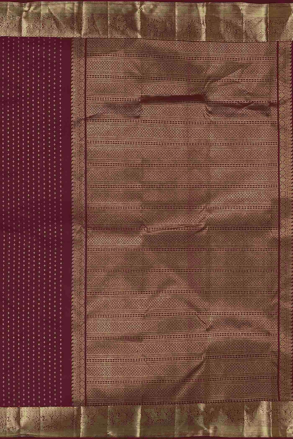 Dark Pink Kanchipuram Silk Saree