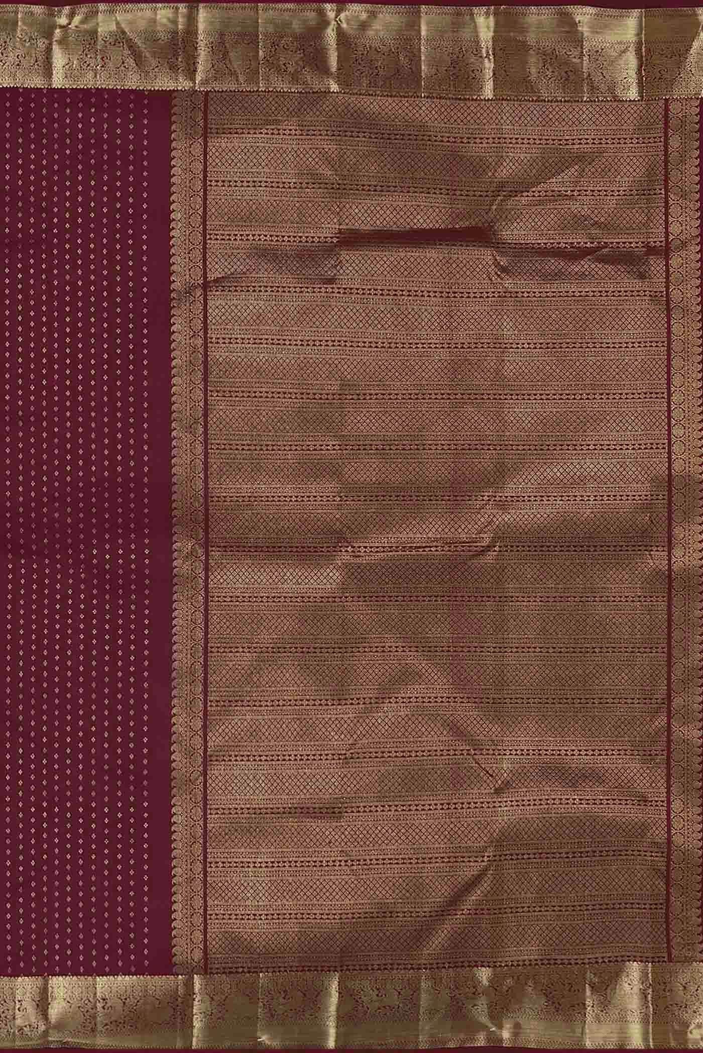 Dark Pink Kanchipuram Silk Saree