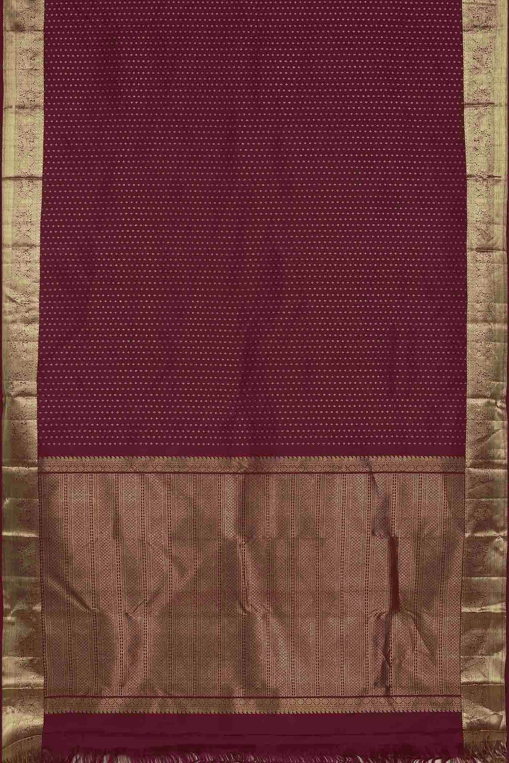 Dark Pink Kanchipuram Silk Saree