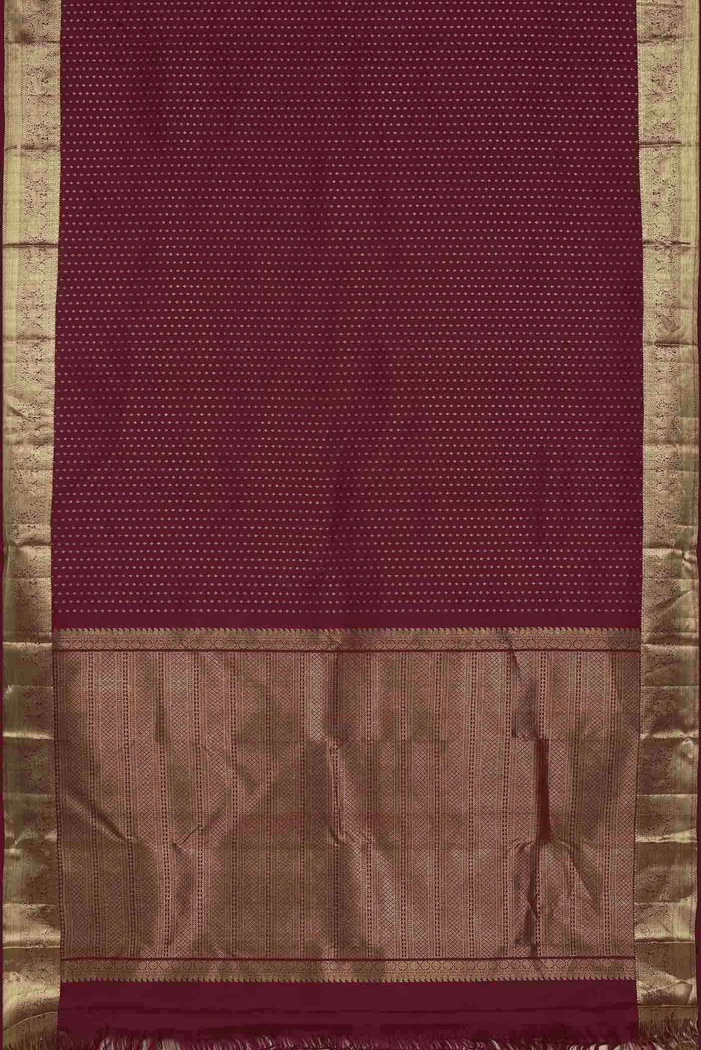 Dark Pink Kanchipuram Silk Saree
