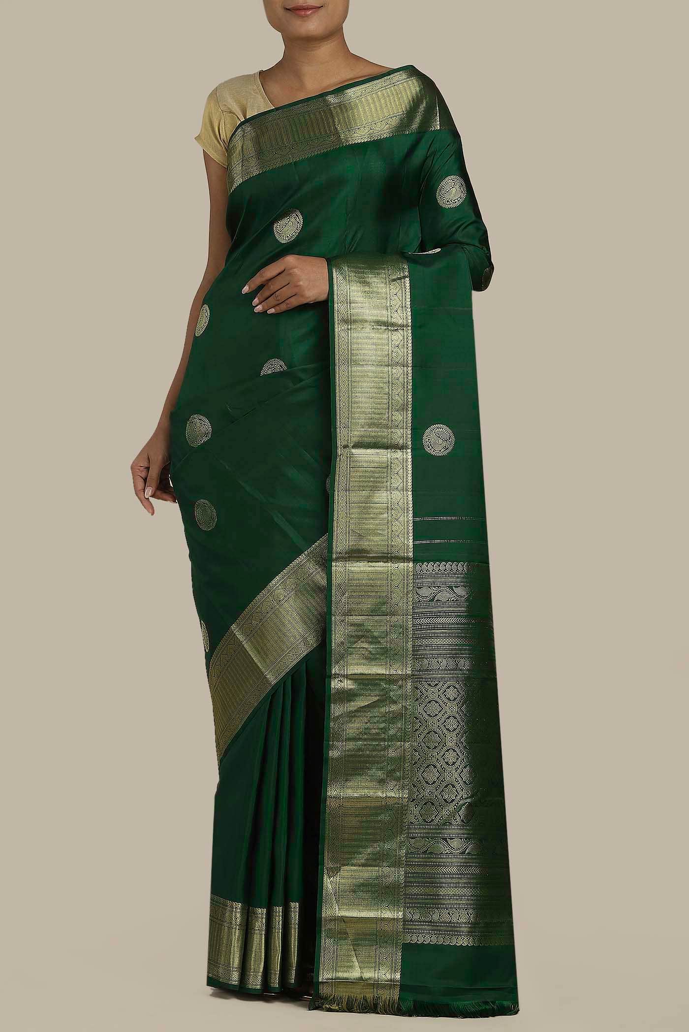 Green Kanchipuram Silk Saree