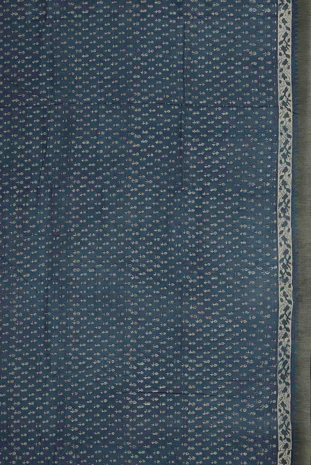 Blue Chanderi Silk Cotton Saree