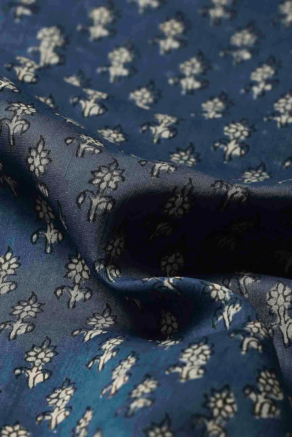 Blue Chanderi Silk Cotton Saree