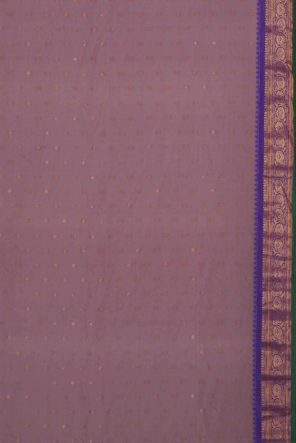 Purple Gadwal Silk Cotton Saree