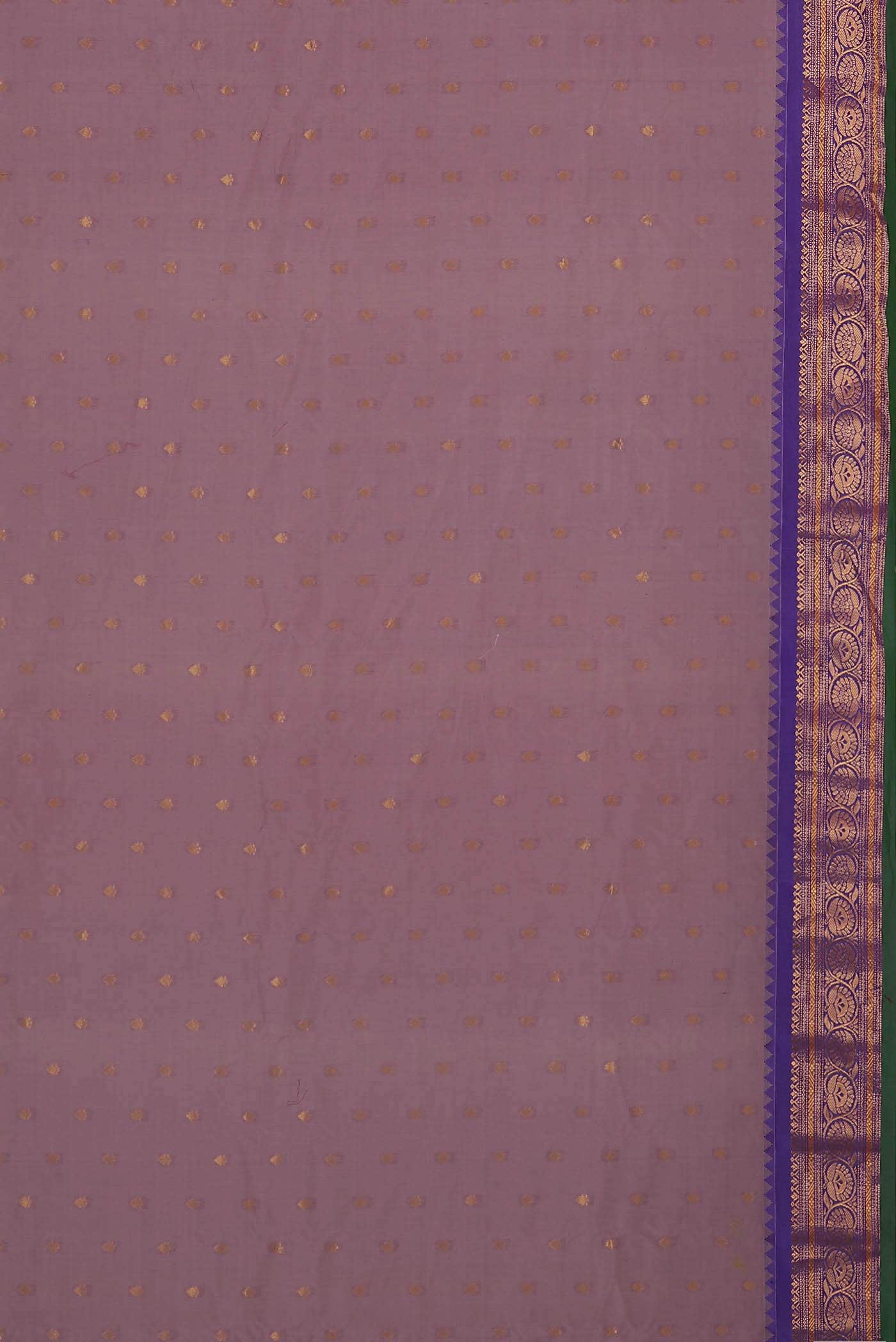 Purple Gadwal Silk Cotton Saree